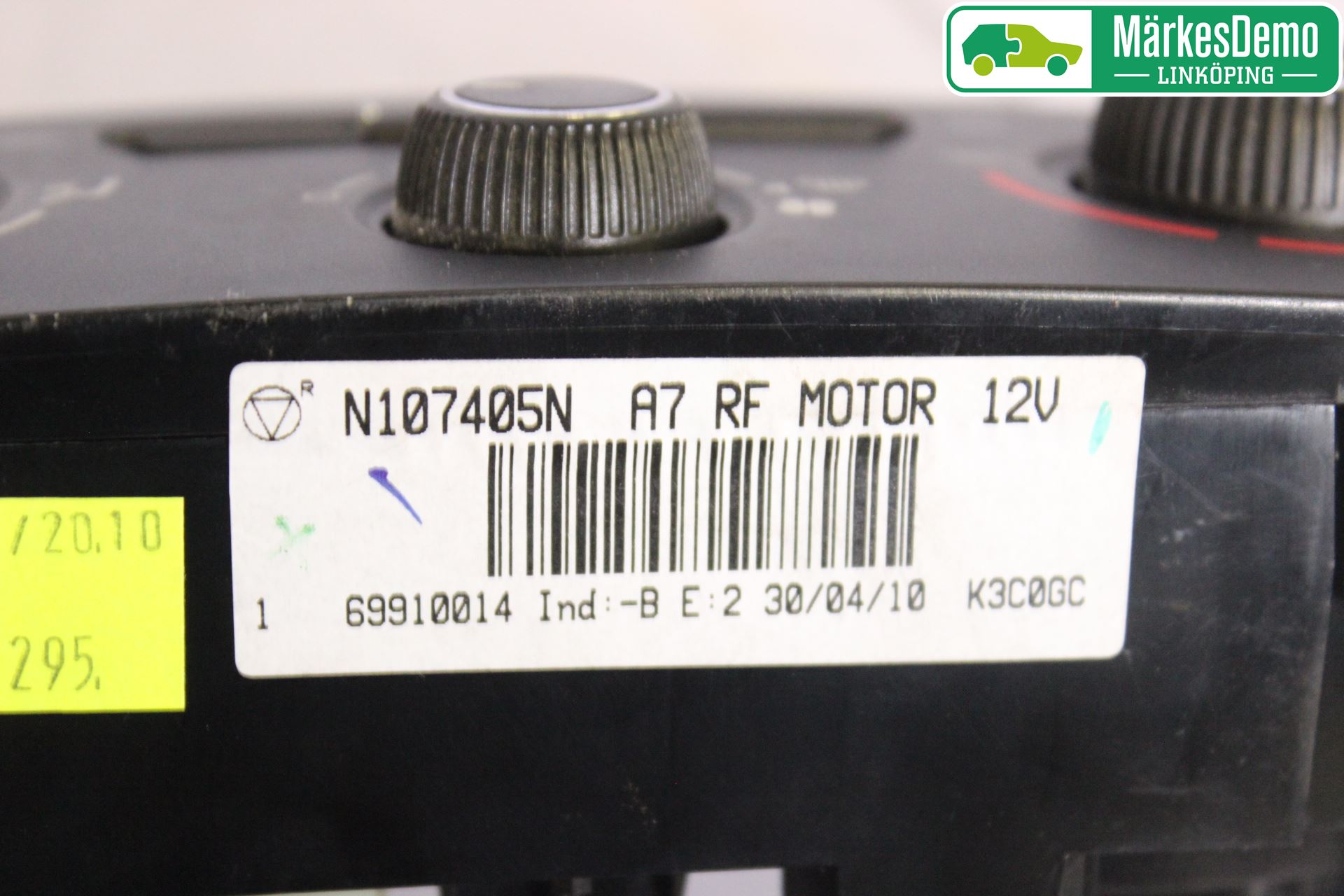 Peugeot 207 Varme Ac Betjening-Display