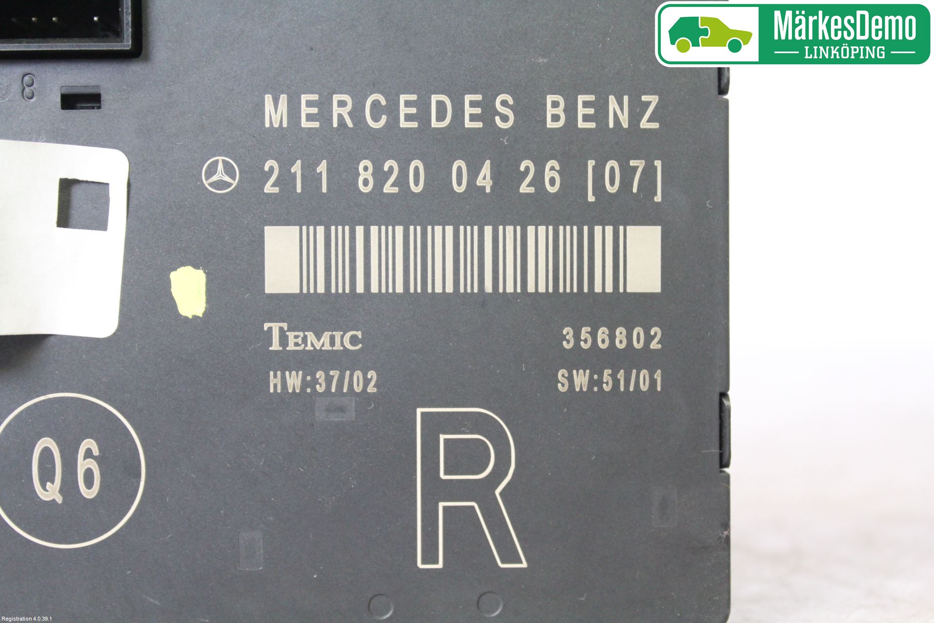 Mercedes-Benz MB E-KLASS (W211) 02-09 Styreenhet Dør