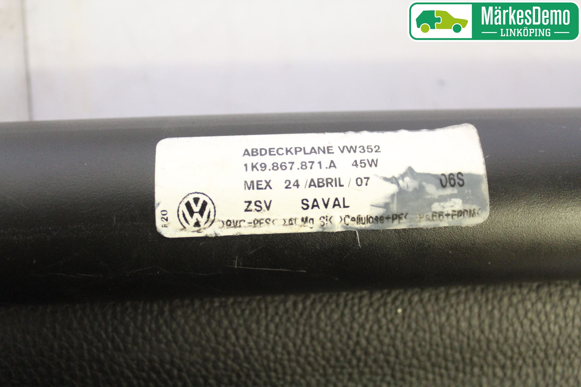 Volkswagen VW GOLF V 04-09 Innr Innsyn Beskytelse Stv