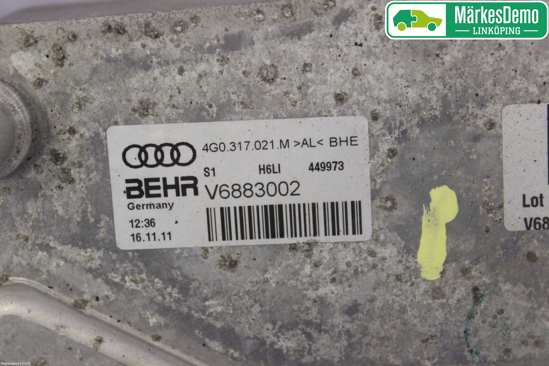 Audi A6/S6 4G 11-18 Radiator Oljekjøler Automatgea