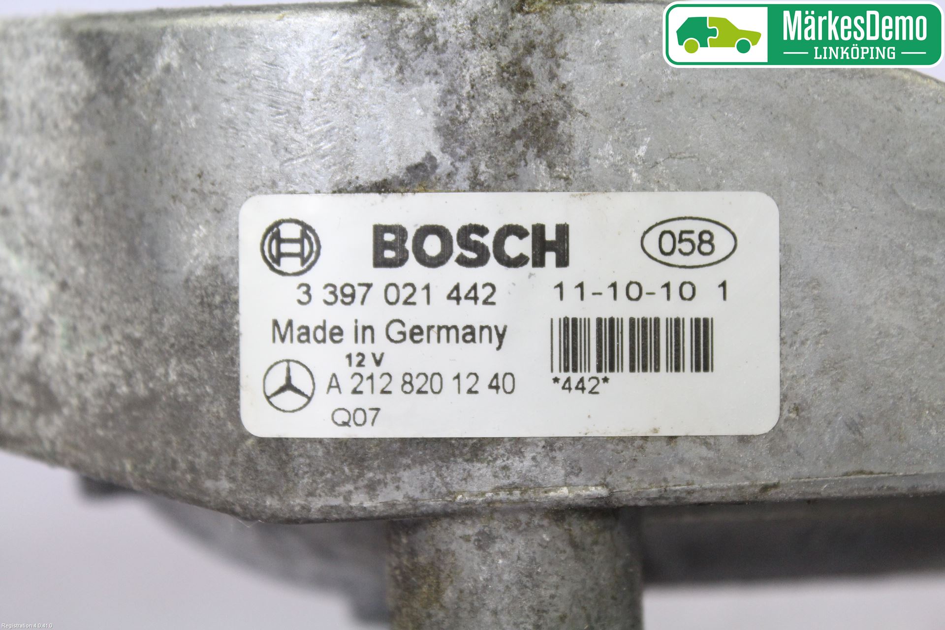 Mercedes-Benz MB E-KLASS (W212) 09-16 Viskeroverføring Frontrute