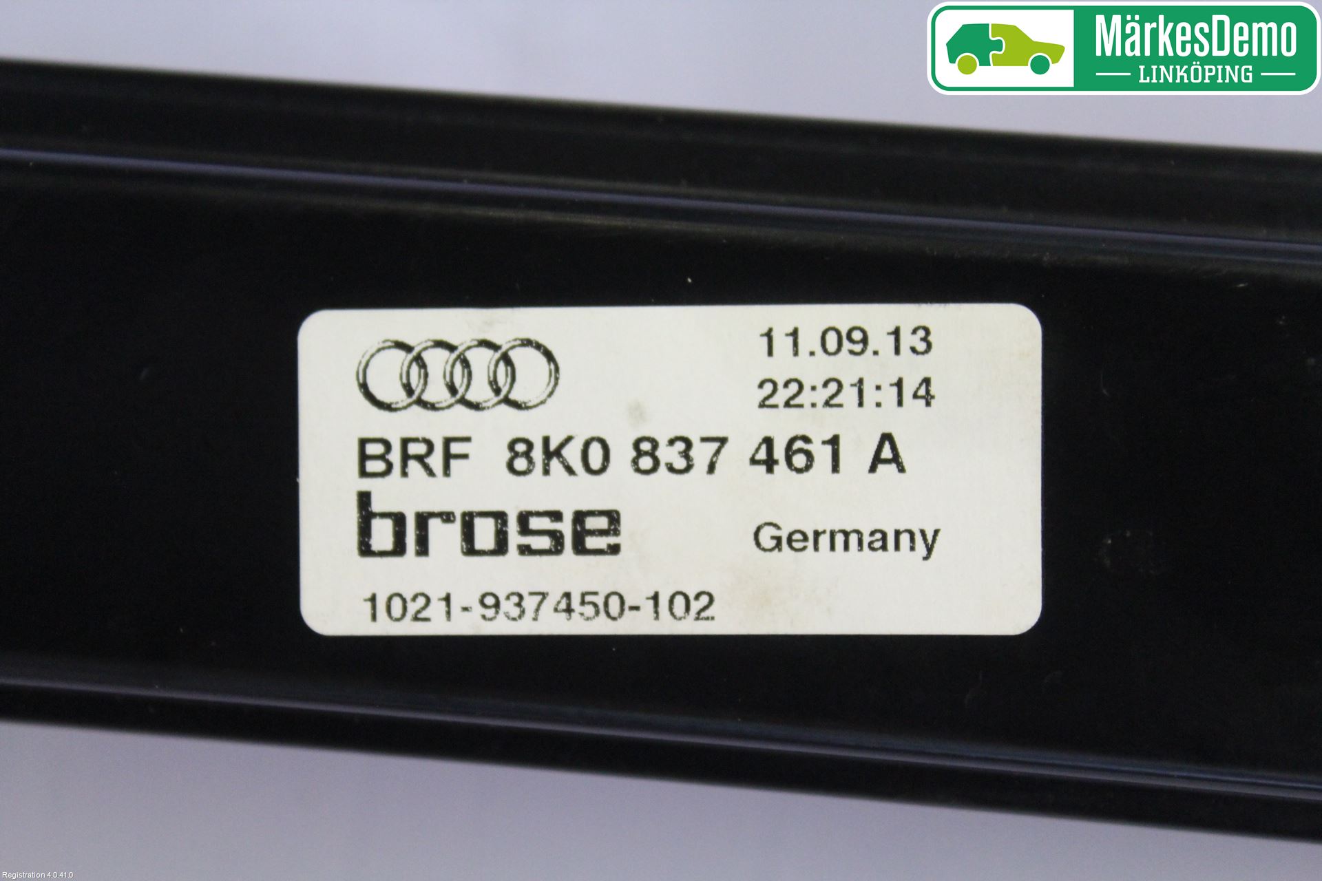 Audi A4 12-15 Vindusheis