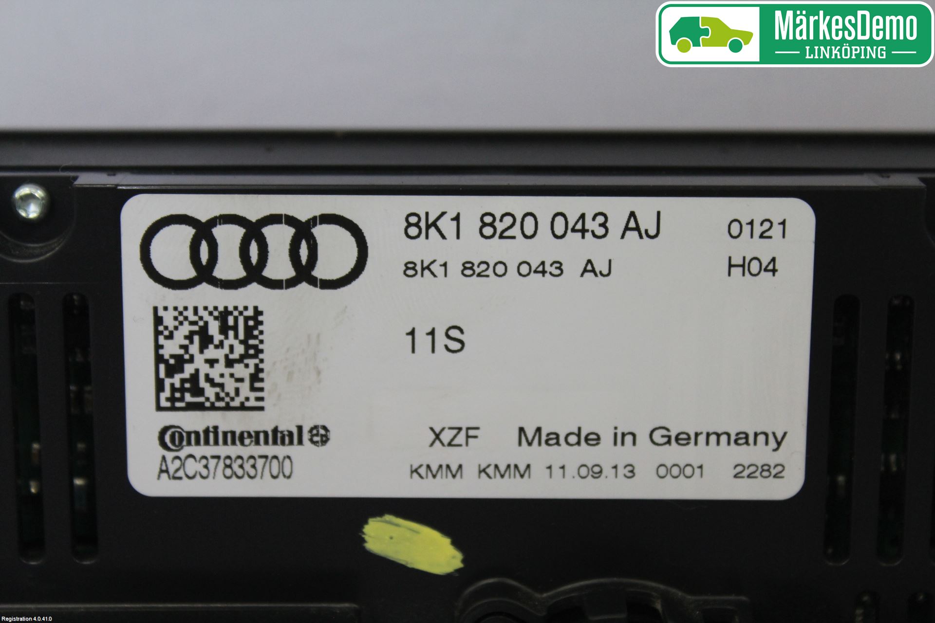 Audi A4 12-15 Varme Ac Betjening-Display