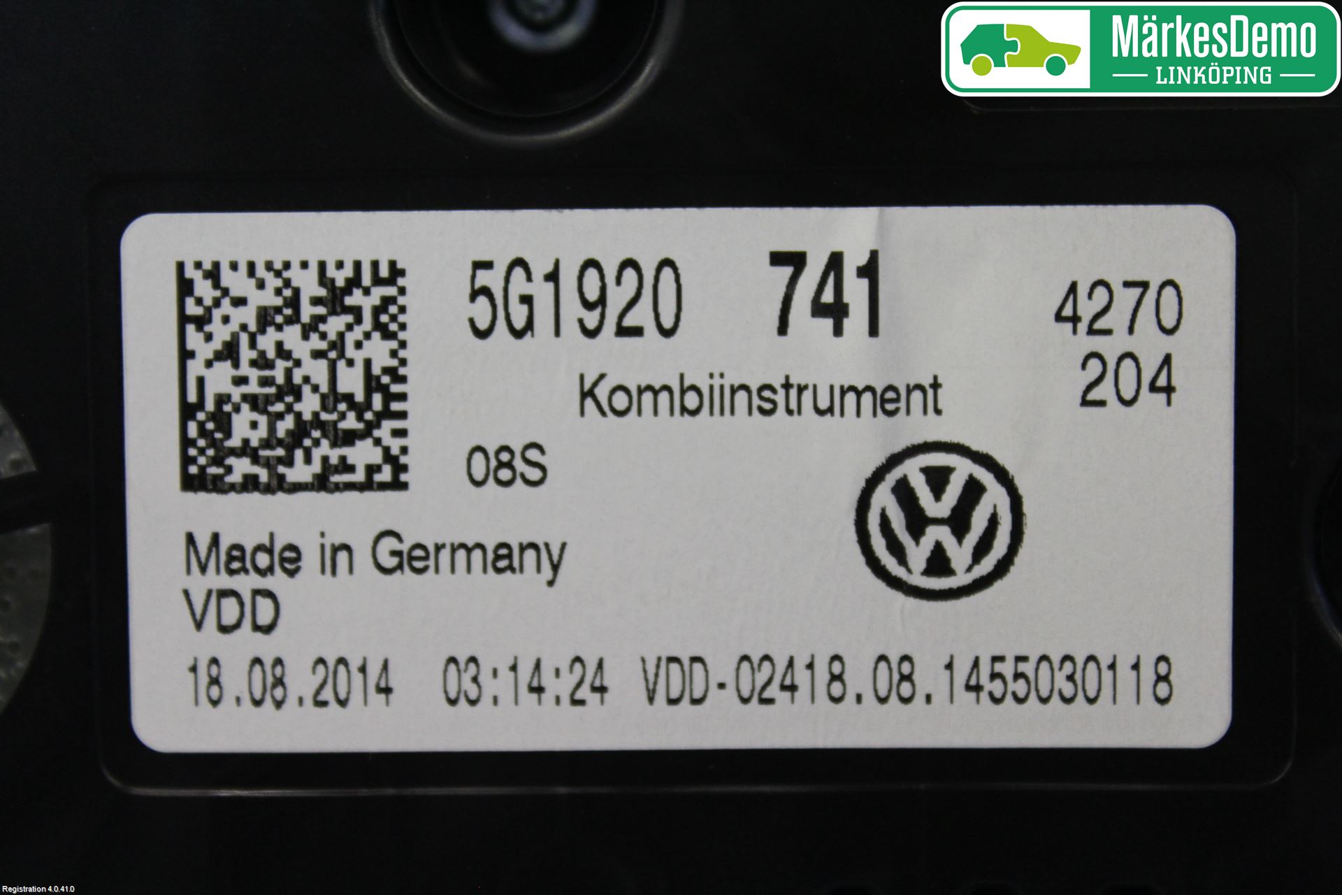 Volkswagen VW GOLF / E-GOLF VII 13-20 Instr Kombinert
