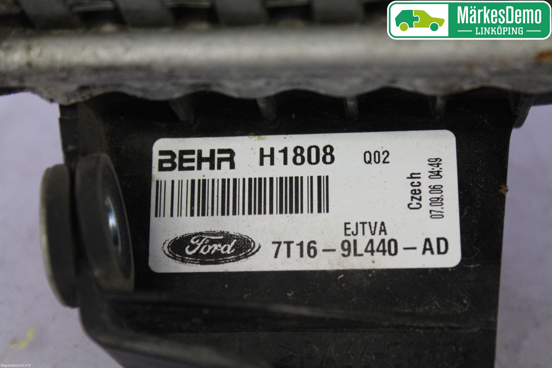 Ford TRANSIT CONNECT 03-08 Intercooler Radiator