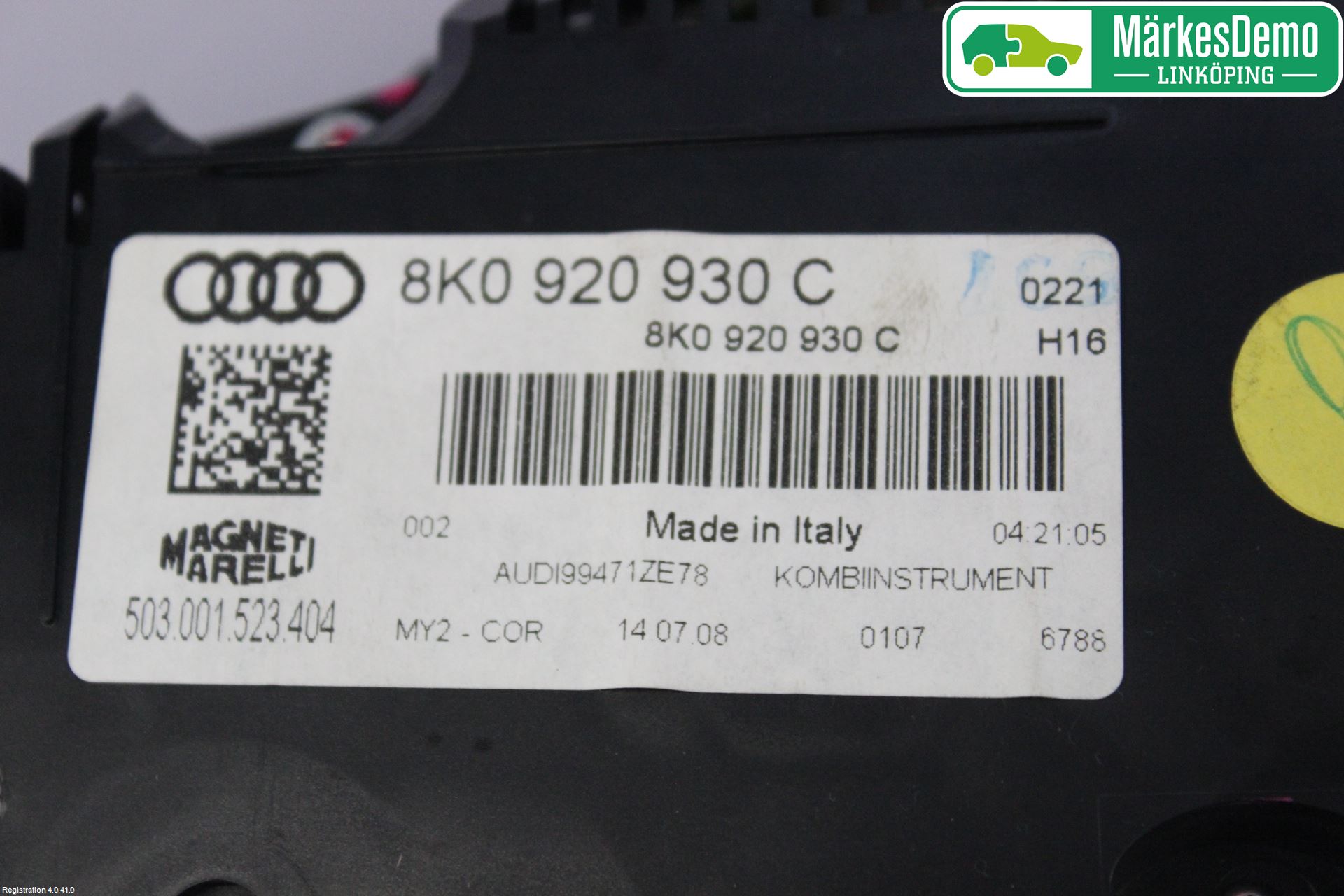 Audi A4/S4 08-11 Instr Kombinert
