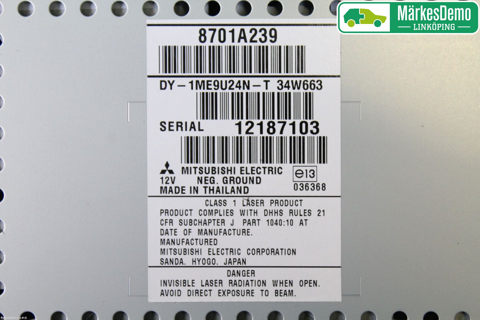 Mitsubishi COLT 09-13 Stereo Radio Med Cd