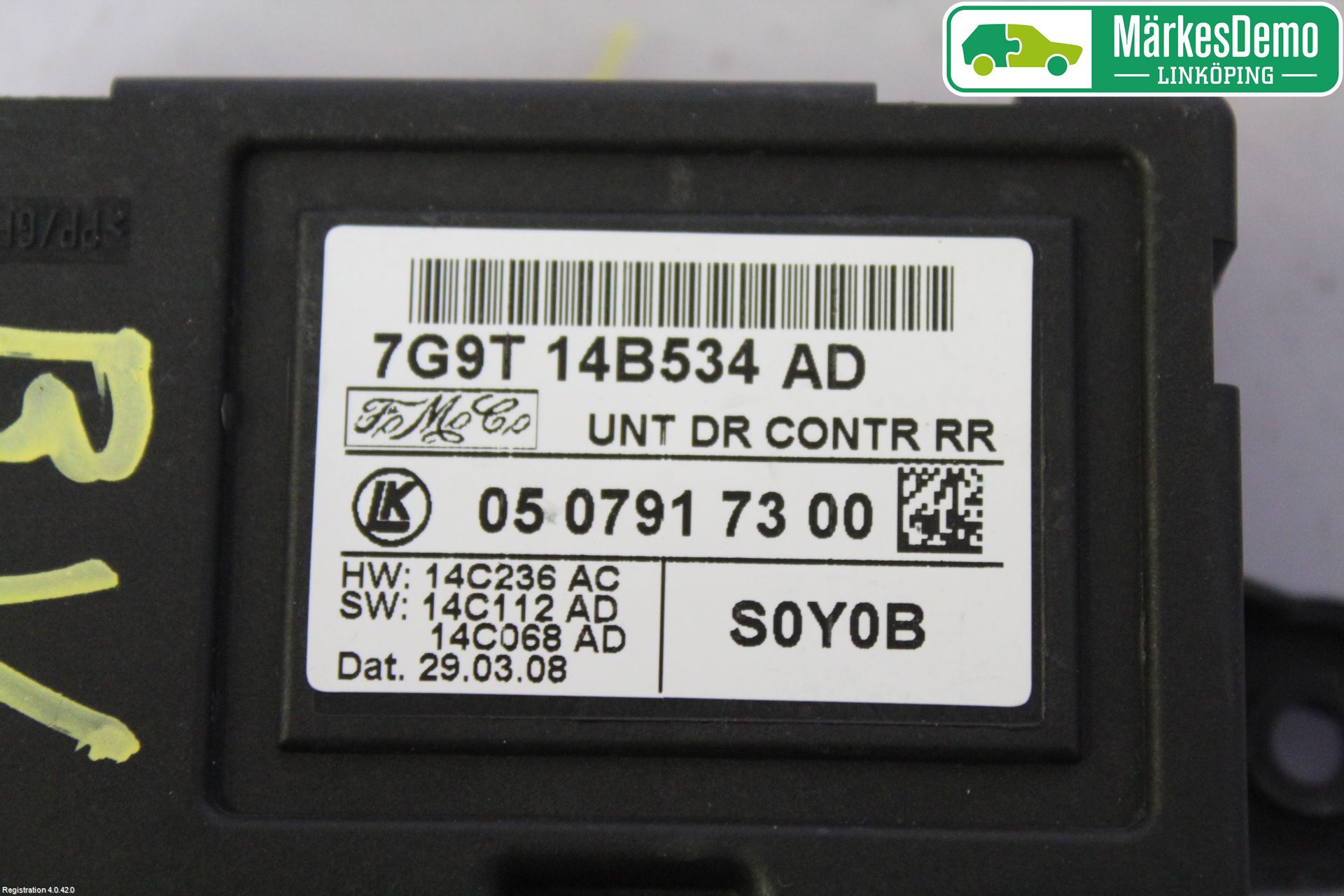 Ford S-MAX 06-15 Styreenhet Dør