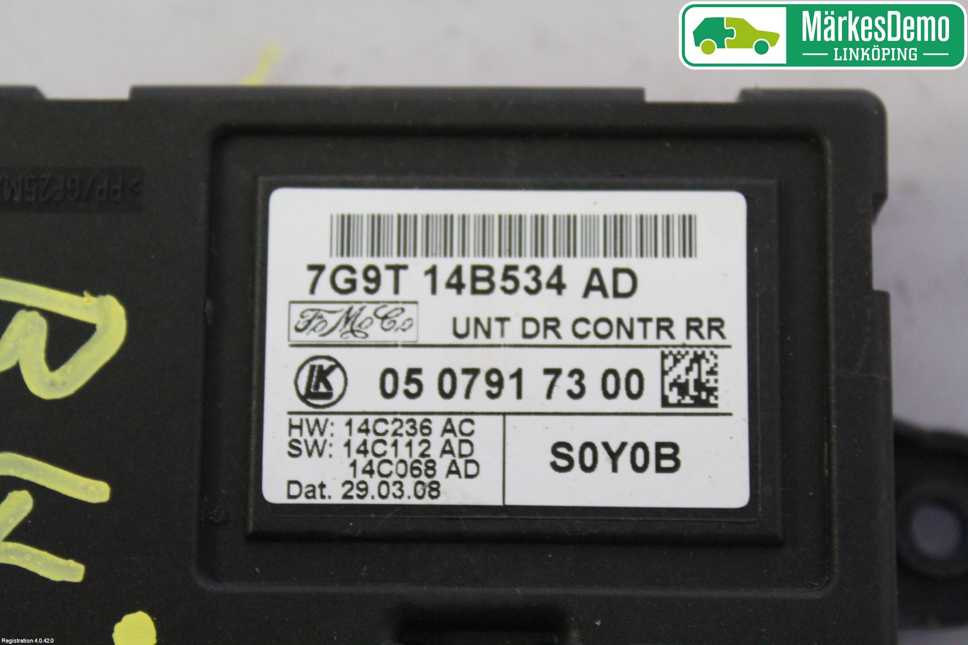 Ford S-MAX 06-15 Styreenhet Dør
