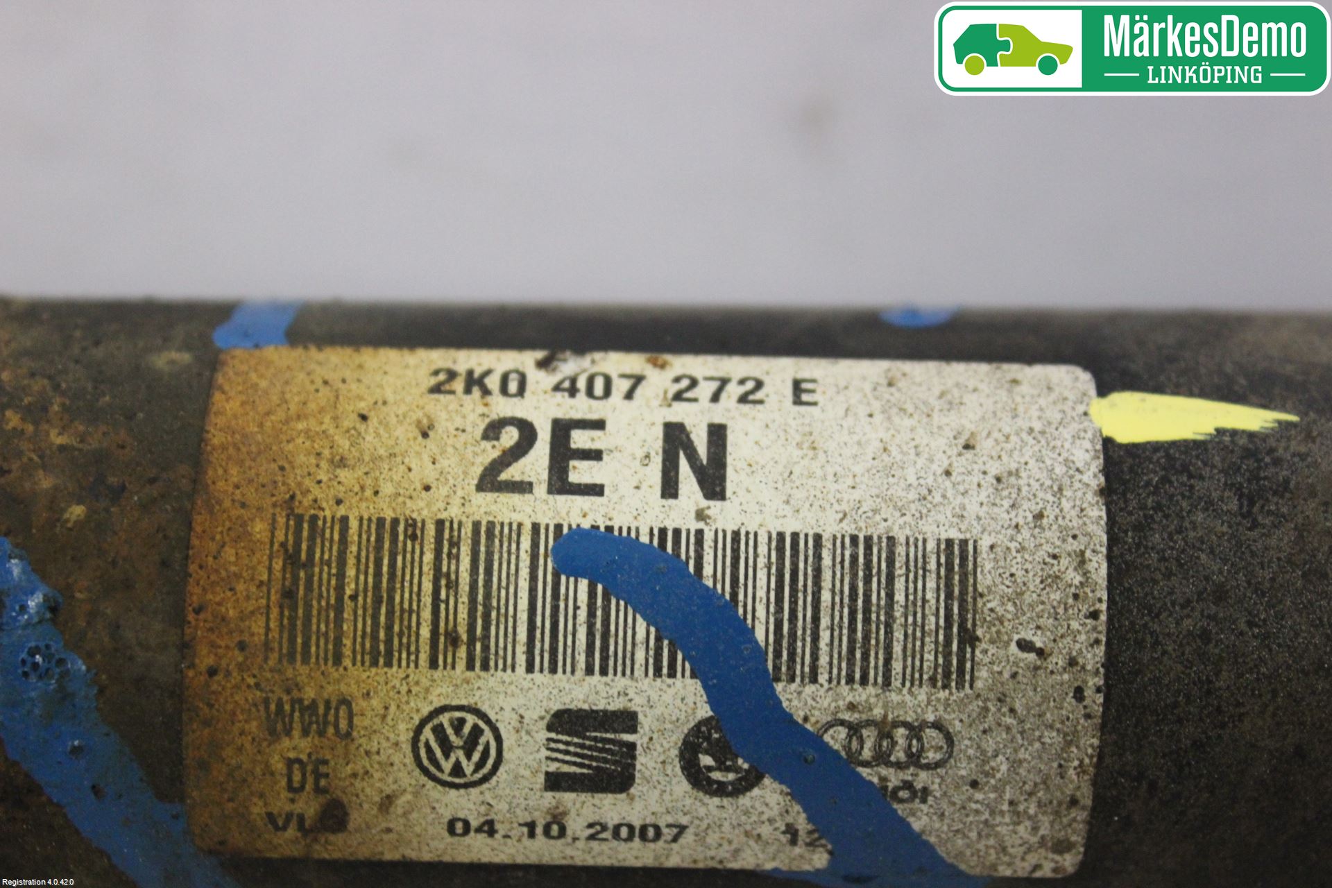 Volkswagen VW CADDY      04-10 Drivaksel Foran Kompl Høyre