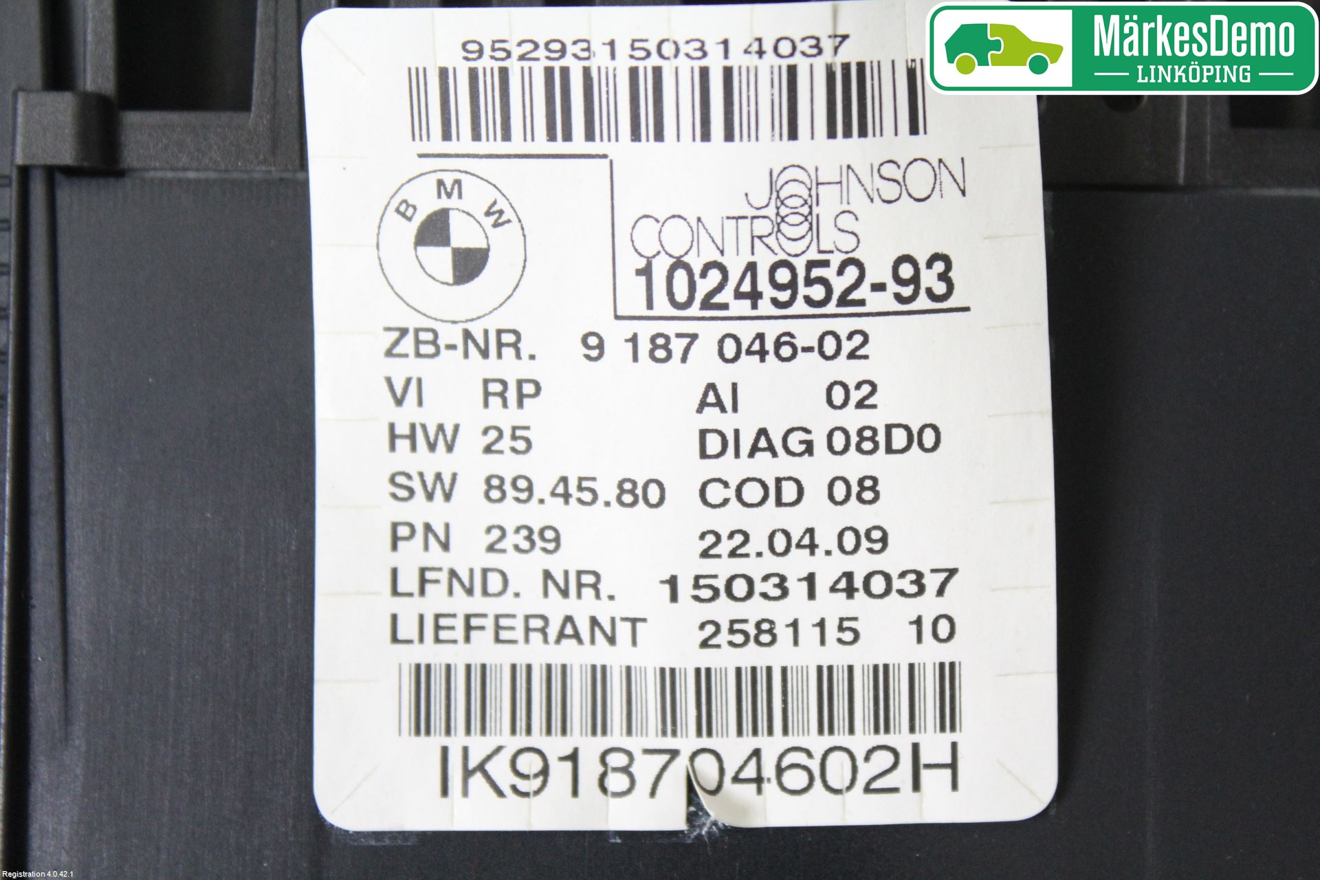 BMW 1 E87/81 5D/3D 03-11 Instr Kombinert