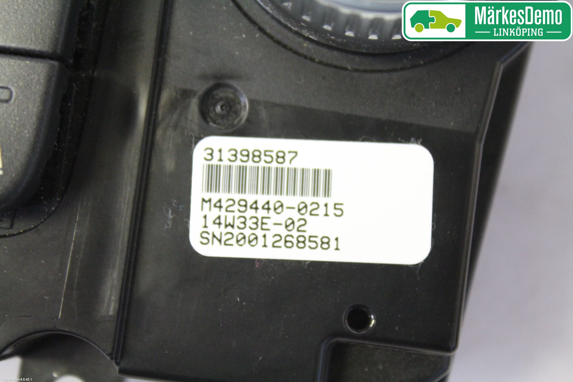 Volvo V70 14-16 Varme Ac Betjening-Display