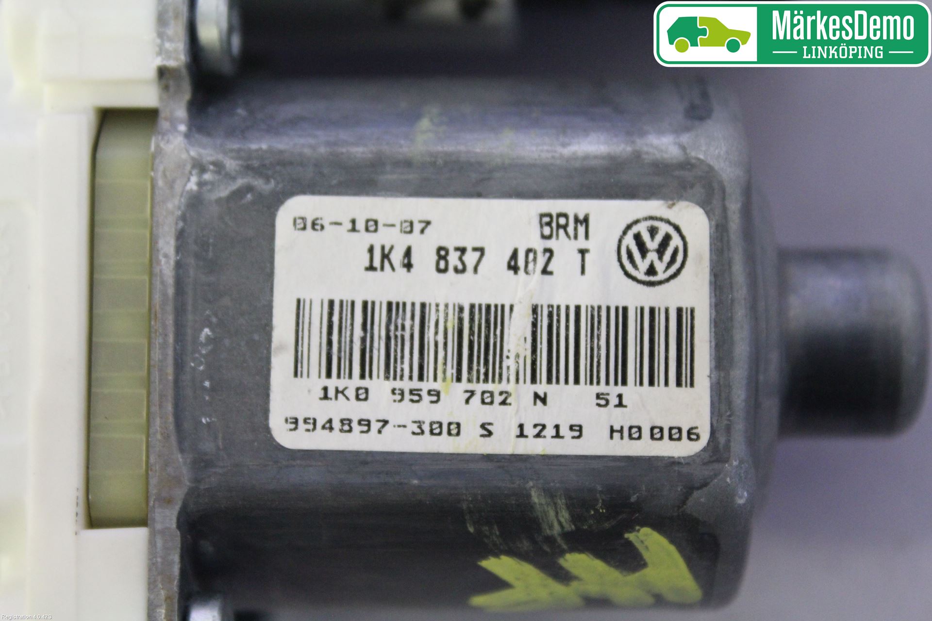 Volkswagen VW GOLF V 04-09 Vindusheismotor