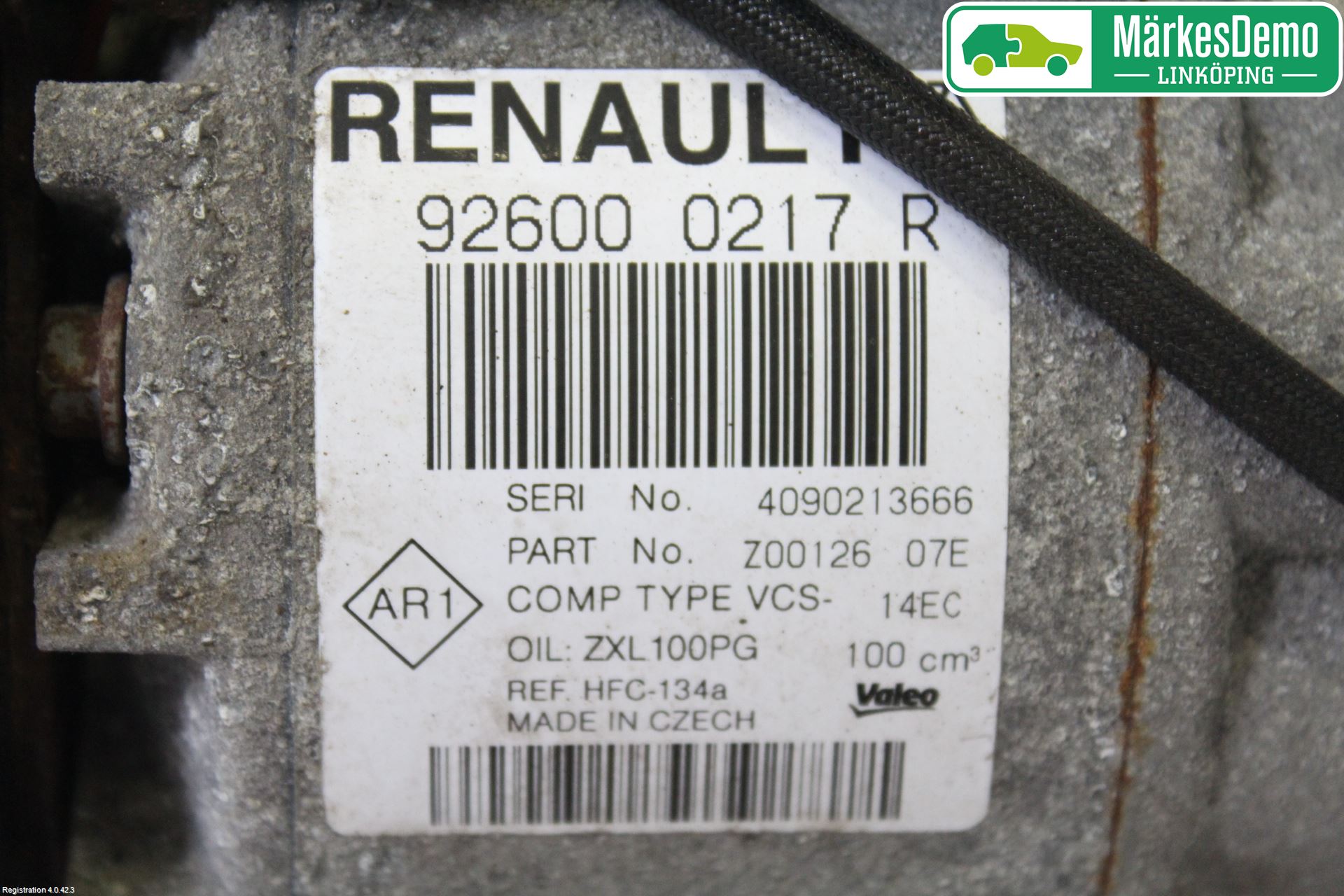 Renault CLIO IV 12-16 Varme Ac Kompressor