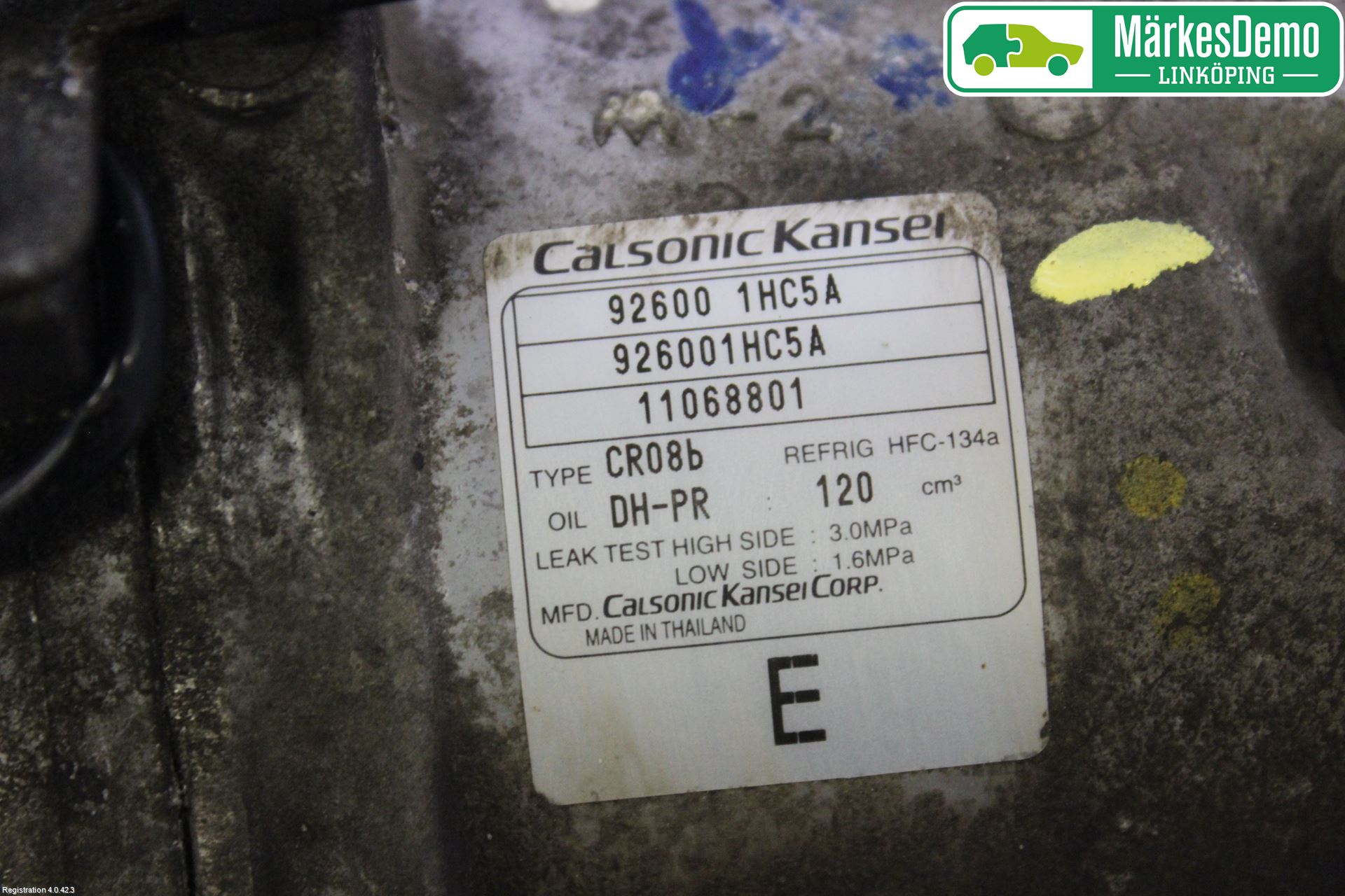 Nissan MICRA 11-16 Varme Ac Kompressor