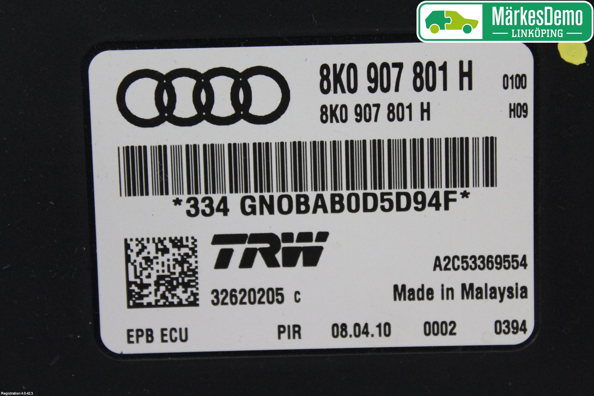 Audi Q5 09-16 Styreenhet Parkbrems