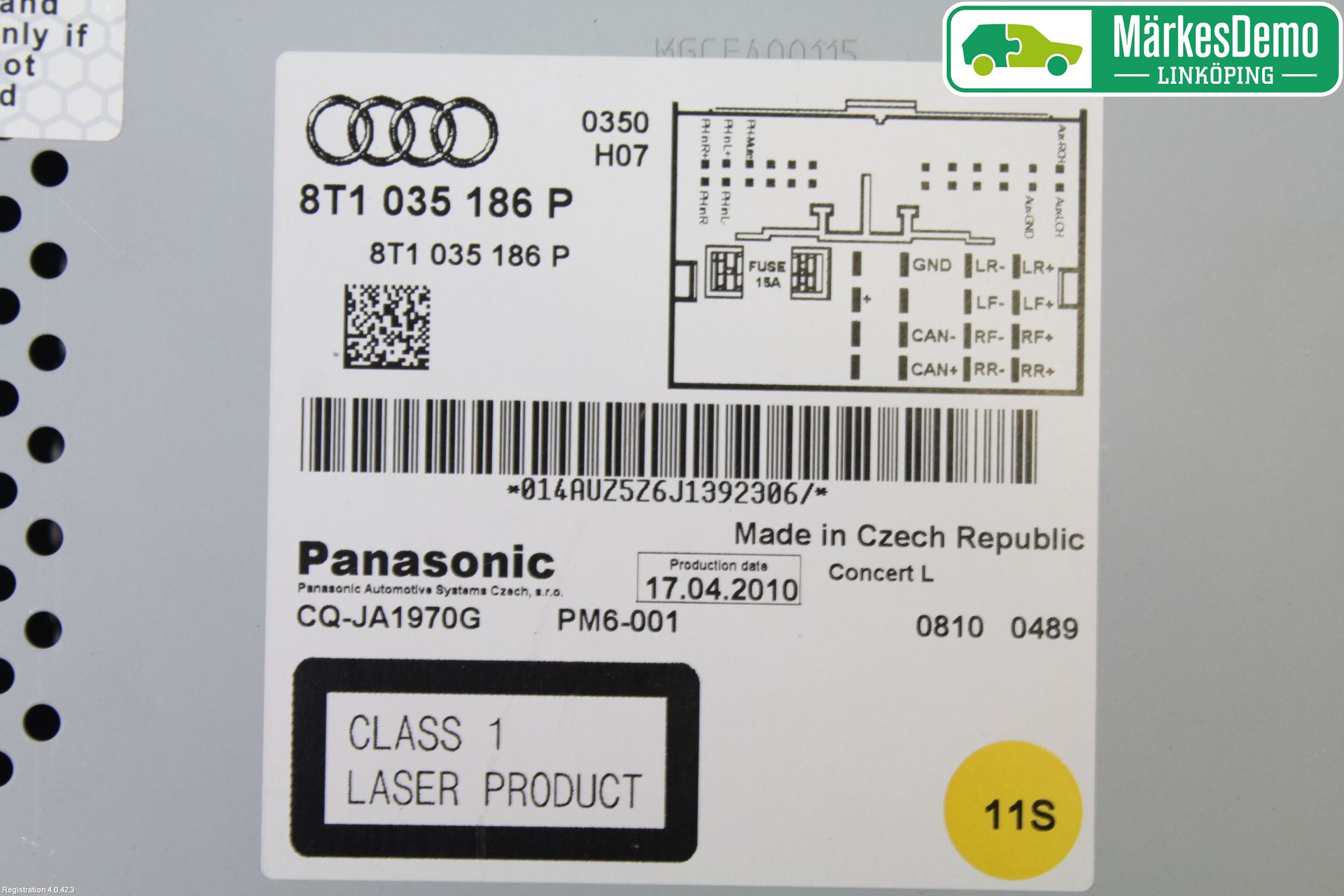 Audi Q5 09-16 Stereo Radio Med Cd