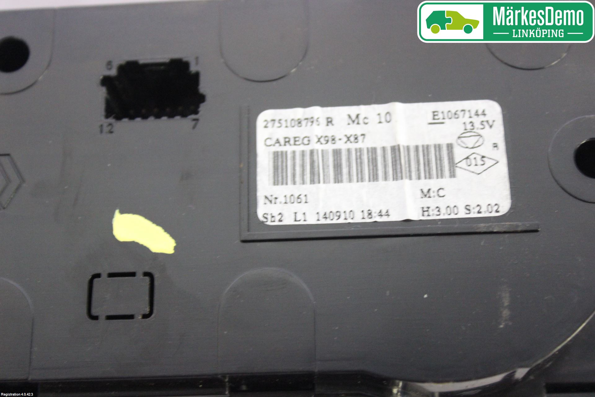 Renault CLIO IV 12-16 Varme Ac Betjening-Display