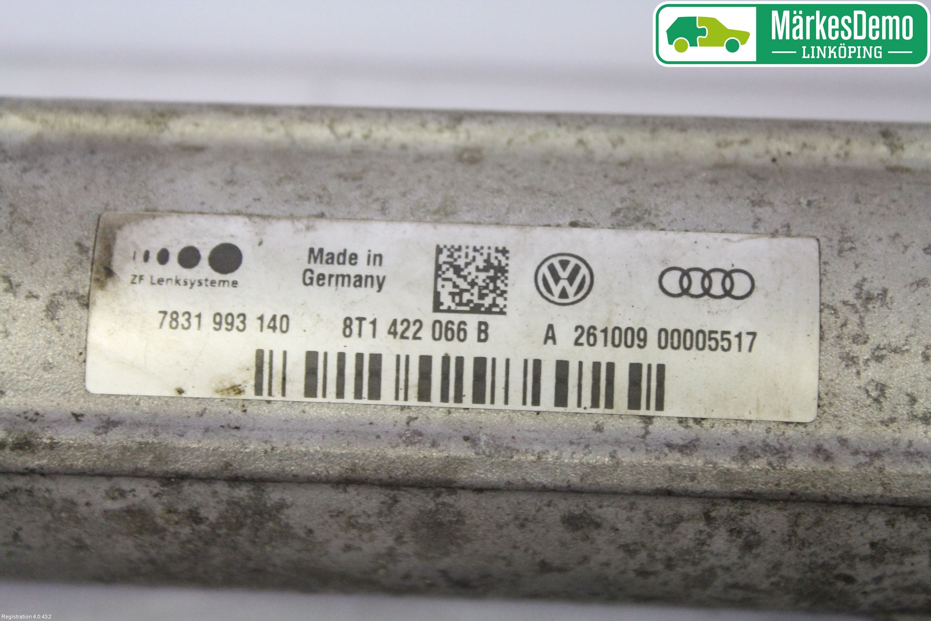 Audi A5 07-16 Servo Snekke - Tannstang