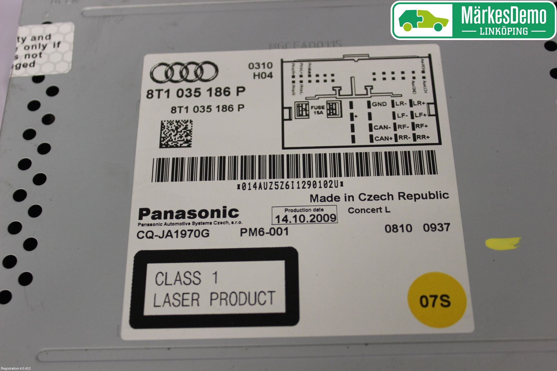 Audi A5 07-16 Stereo Radio Med Cd