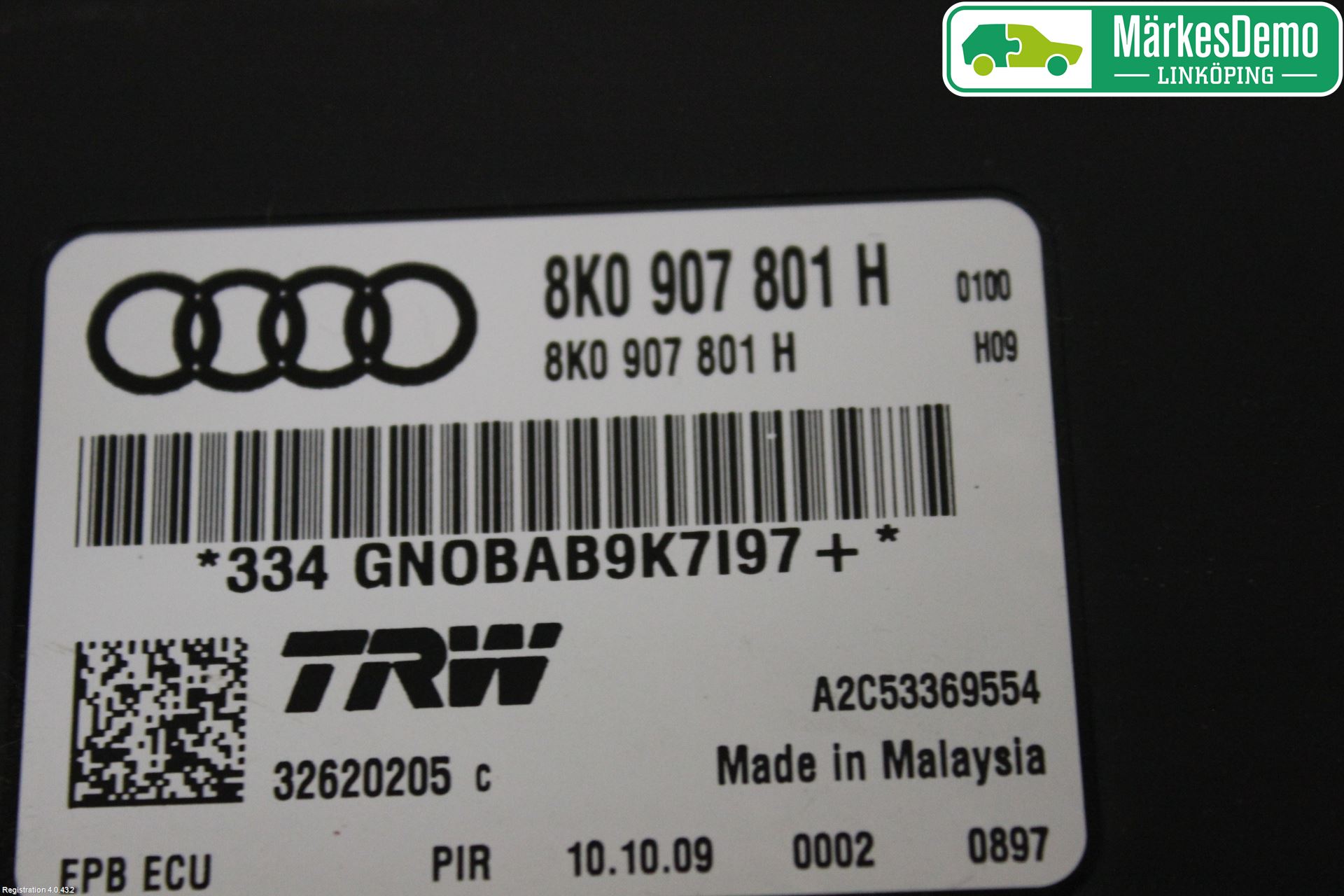 Audi A5 07-16 Styreenhet Parkbrems
