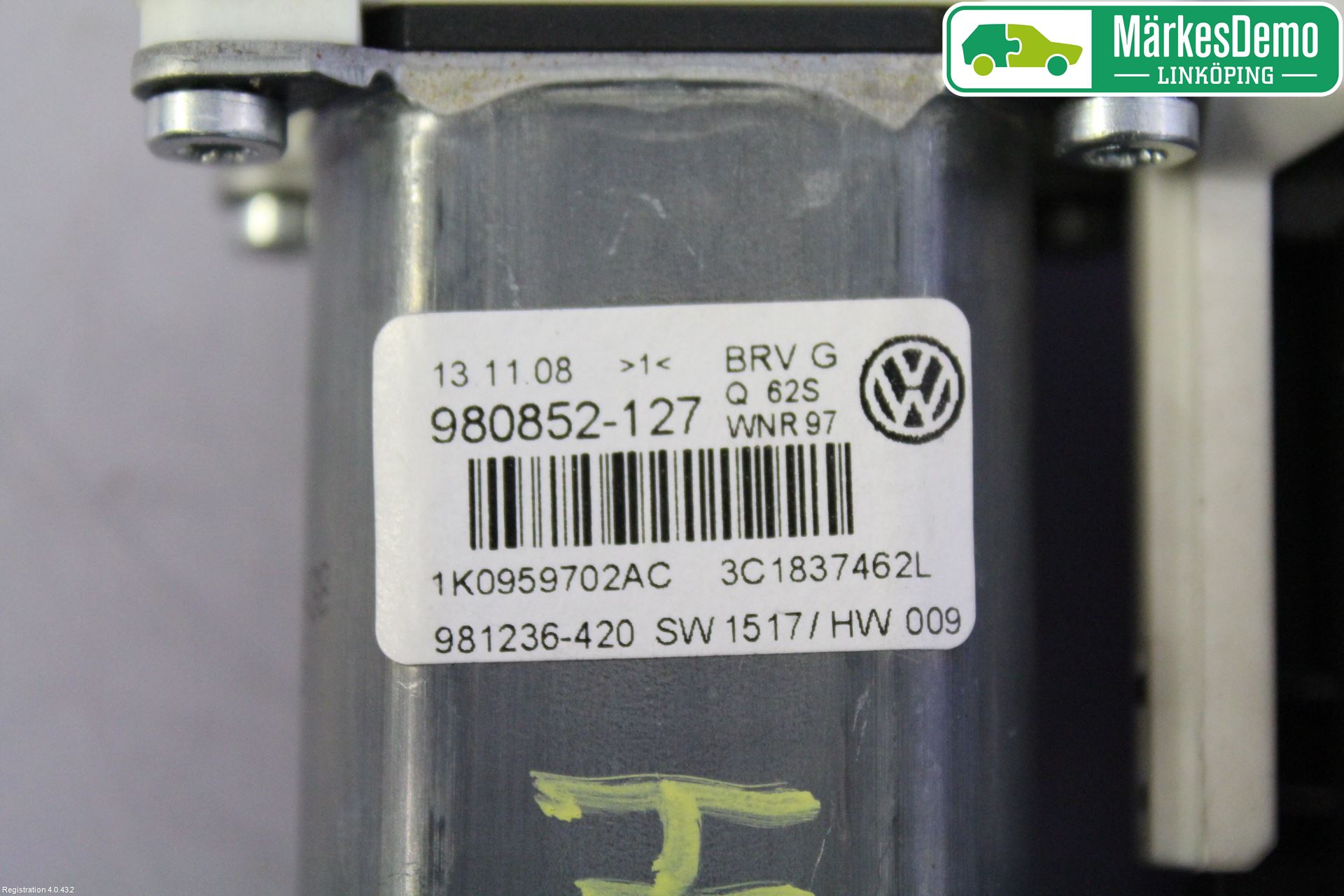Volkswagen VW PASSAT 05-11 Vindusheismotor