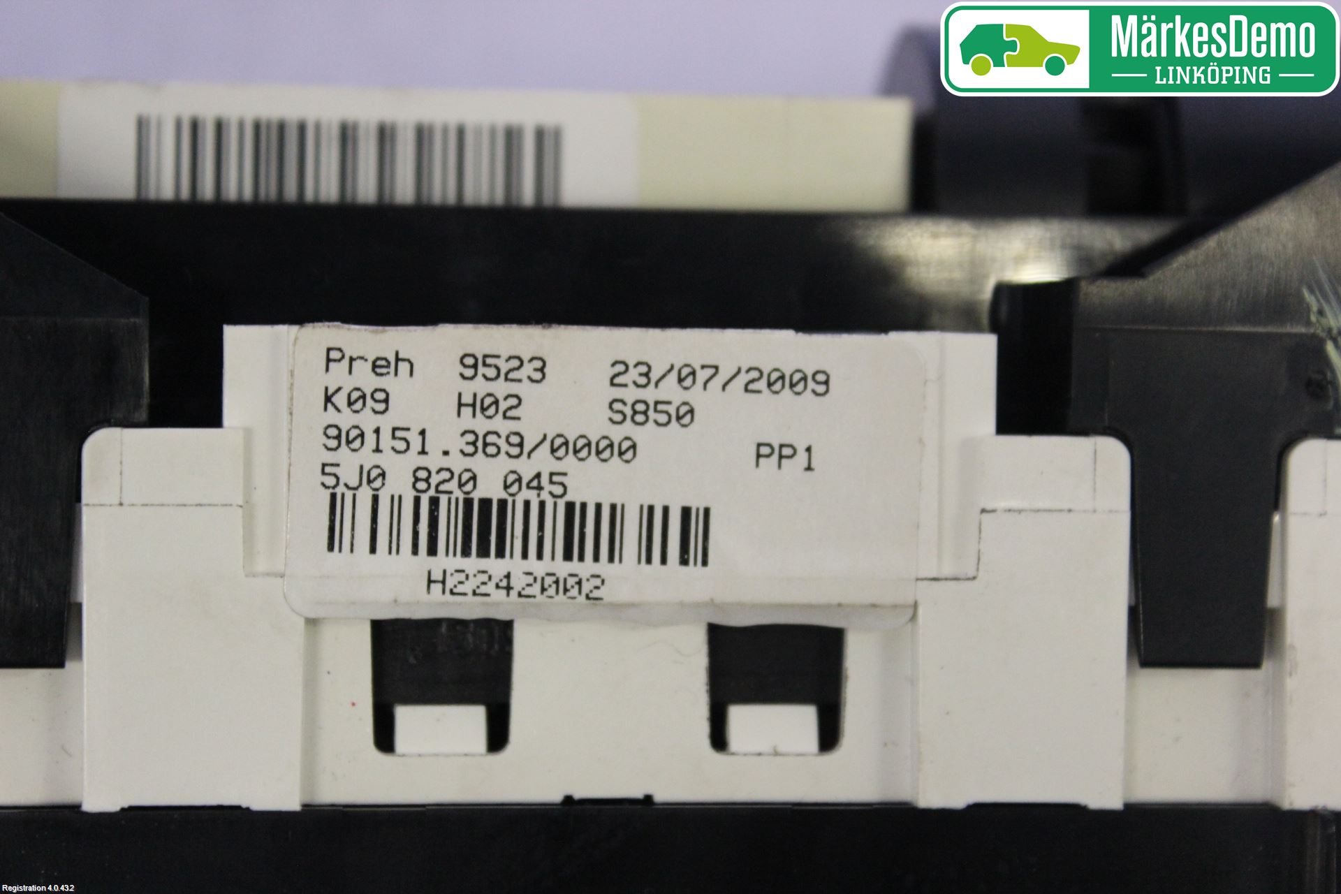 Skoda FABIA 07-14 Varme Ac Betjening-Display