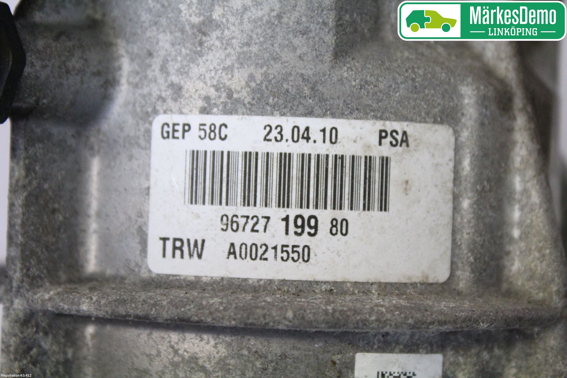 Peugeot 308 08-13 Servostyring Eletrisk Pumpe