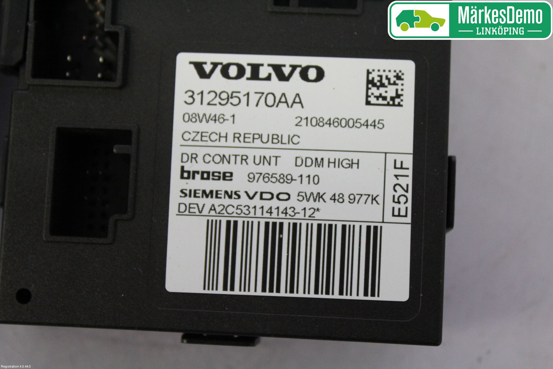 Volvo V50 08-12 Vindusheismotor