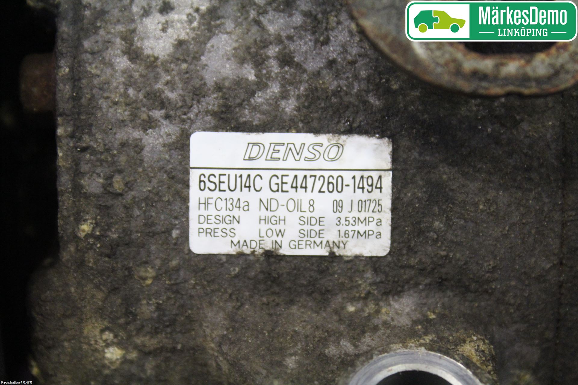 Toyota AURIS 07-09 Varme Ac Kompressor