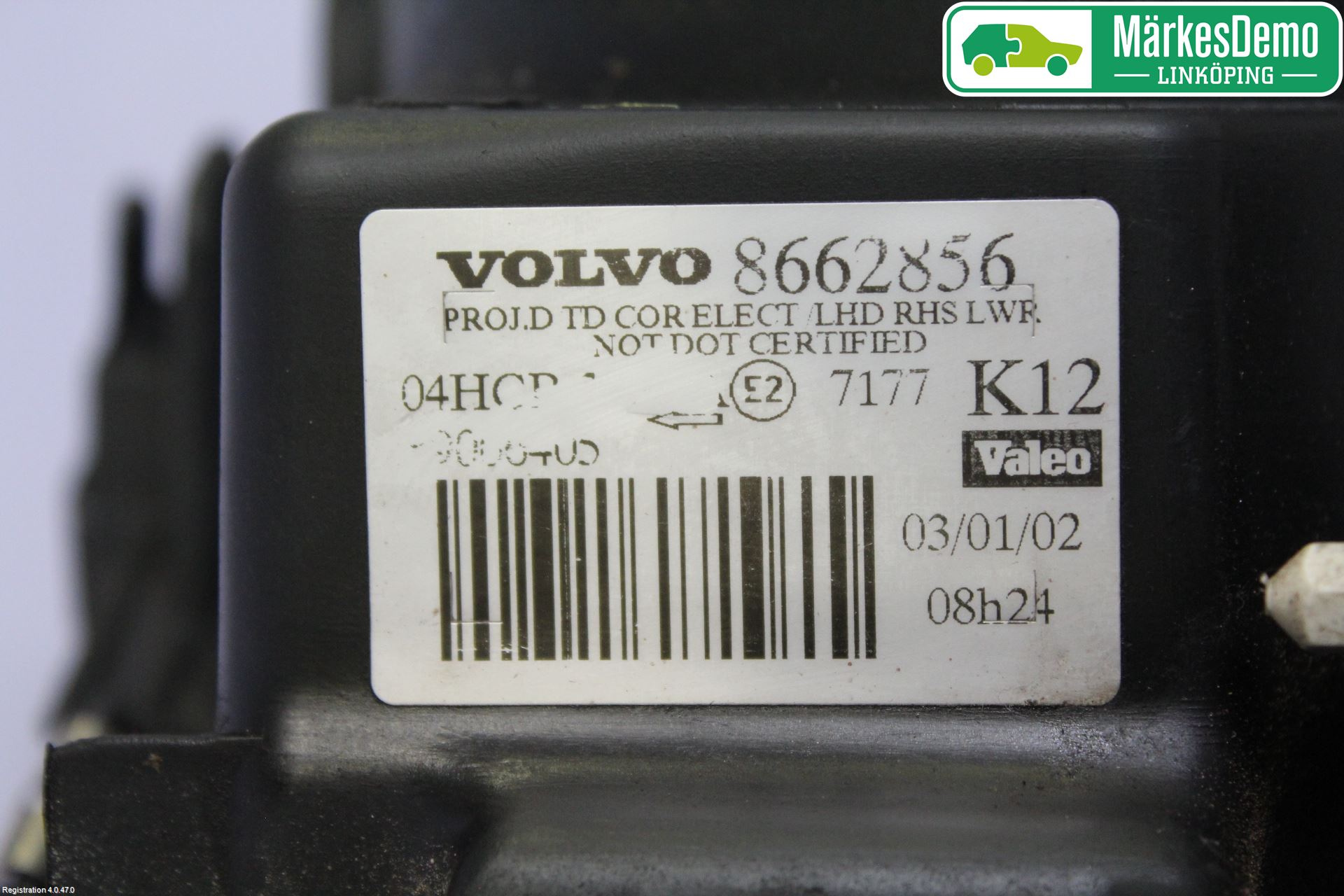 Volvo S80 99-03 Frontlykt Høyre