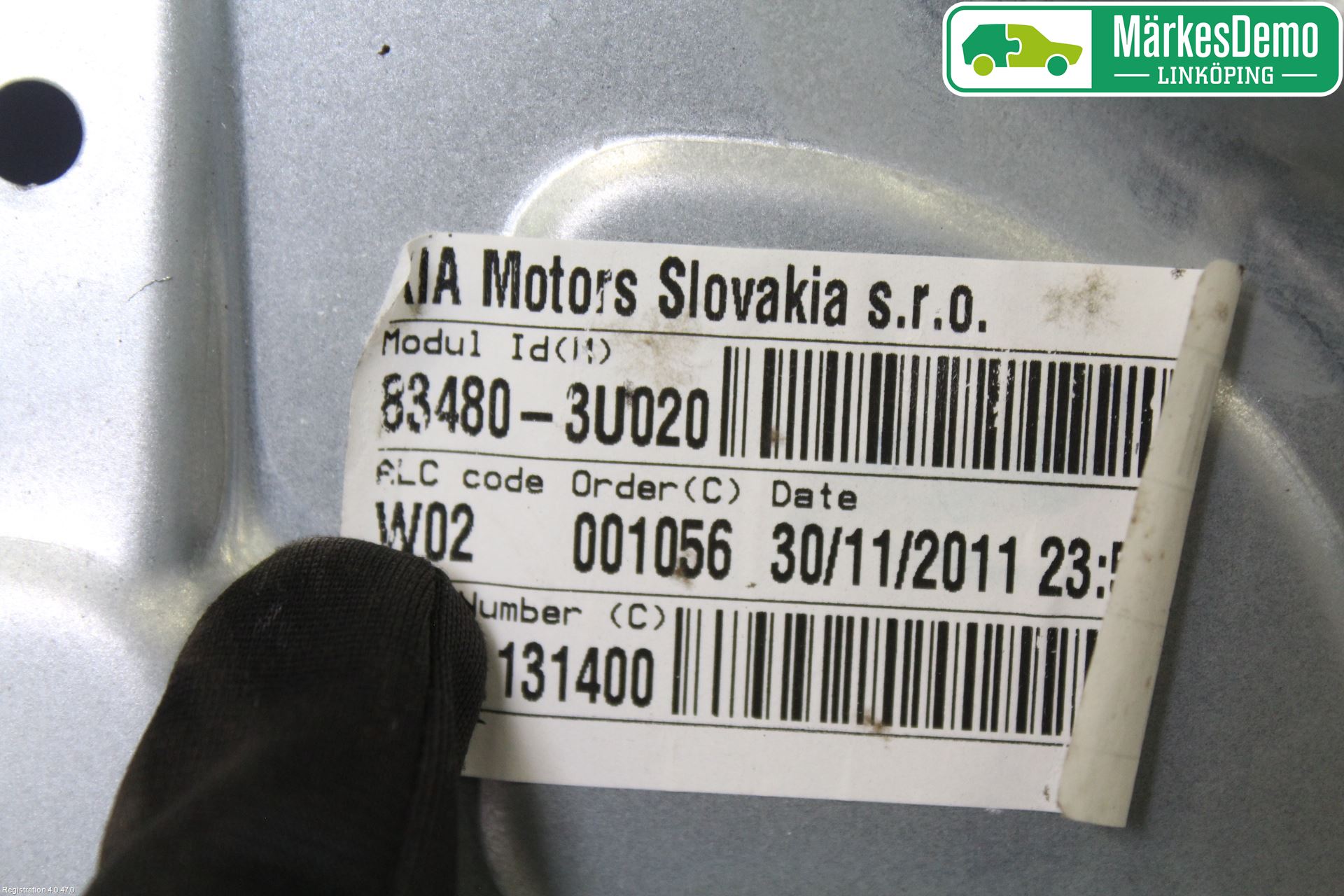 Kia SPORTAGE (SL) 11-15 Vindusheis