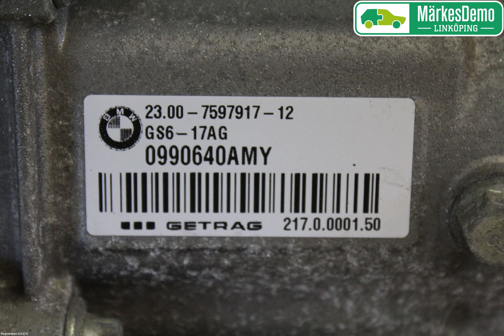 BMW 1 F20/F21 11-19 Gearkasse 6 Trinn