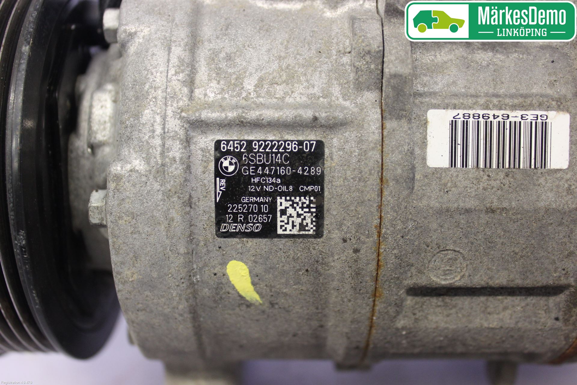 BMW 1 F20/F21 11-19 Varme Ac Kompressor
