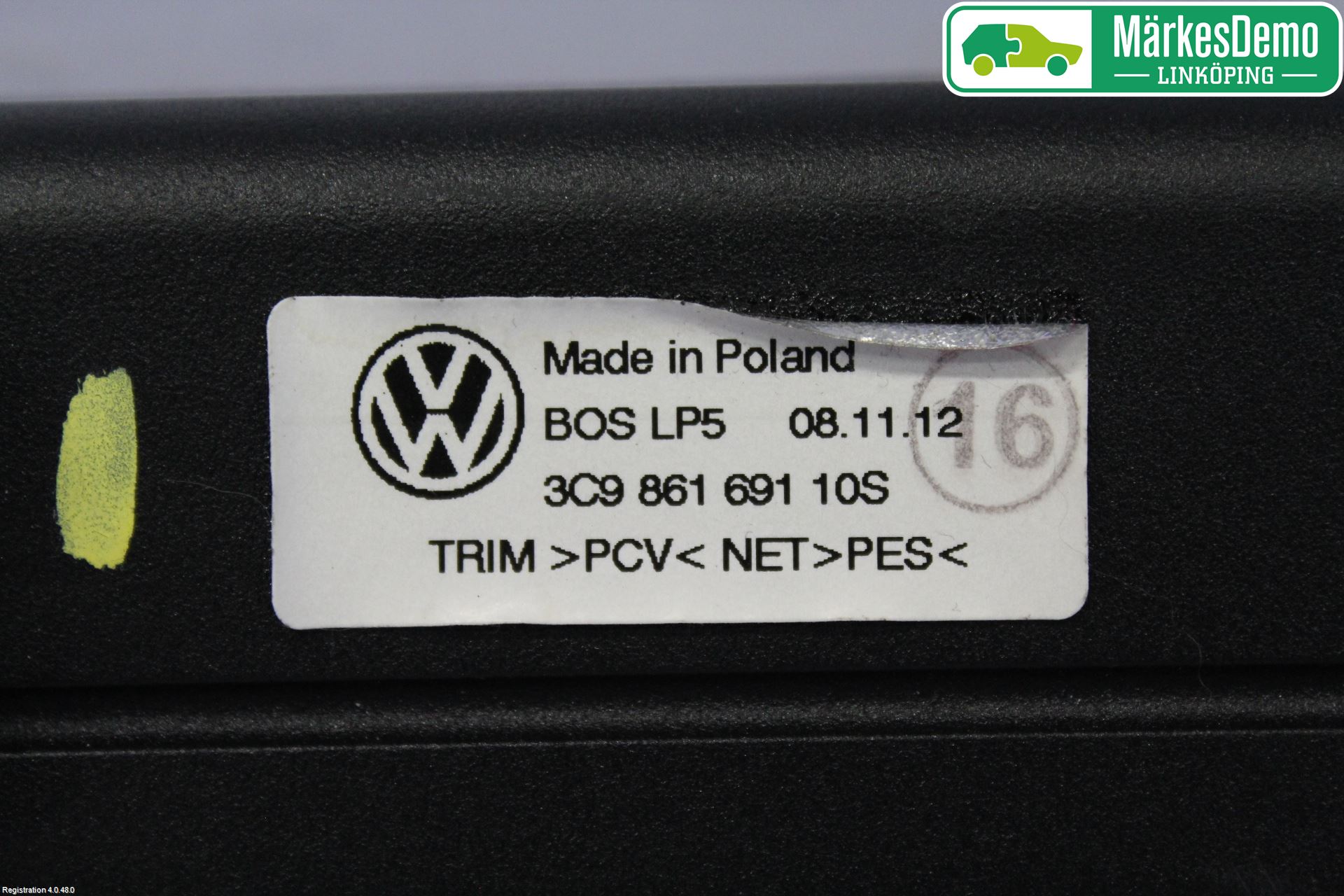 Volkswagen VW PASSAT 11-14 Innr Lastenett