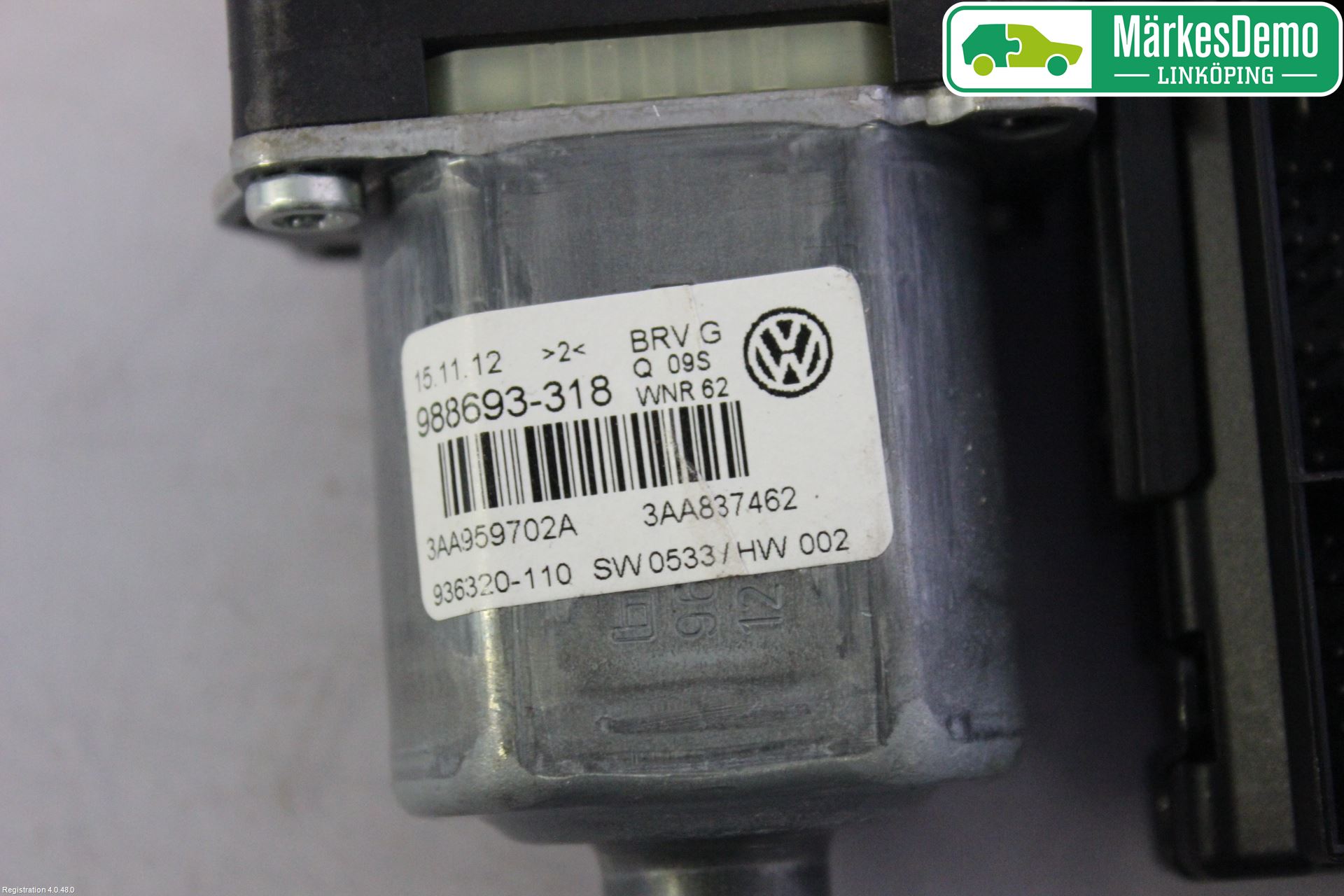 Volkswagen VW PASSAT 11-14 Vindusheismotor
