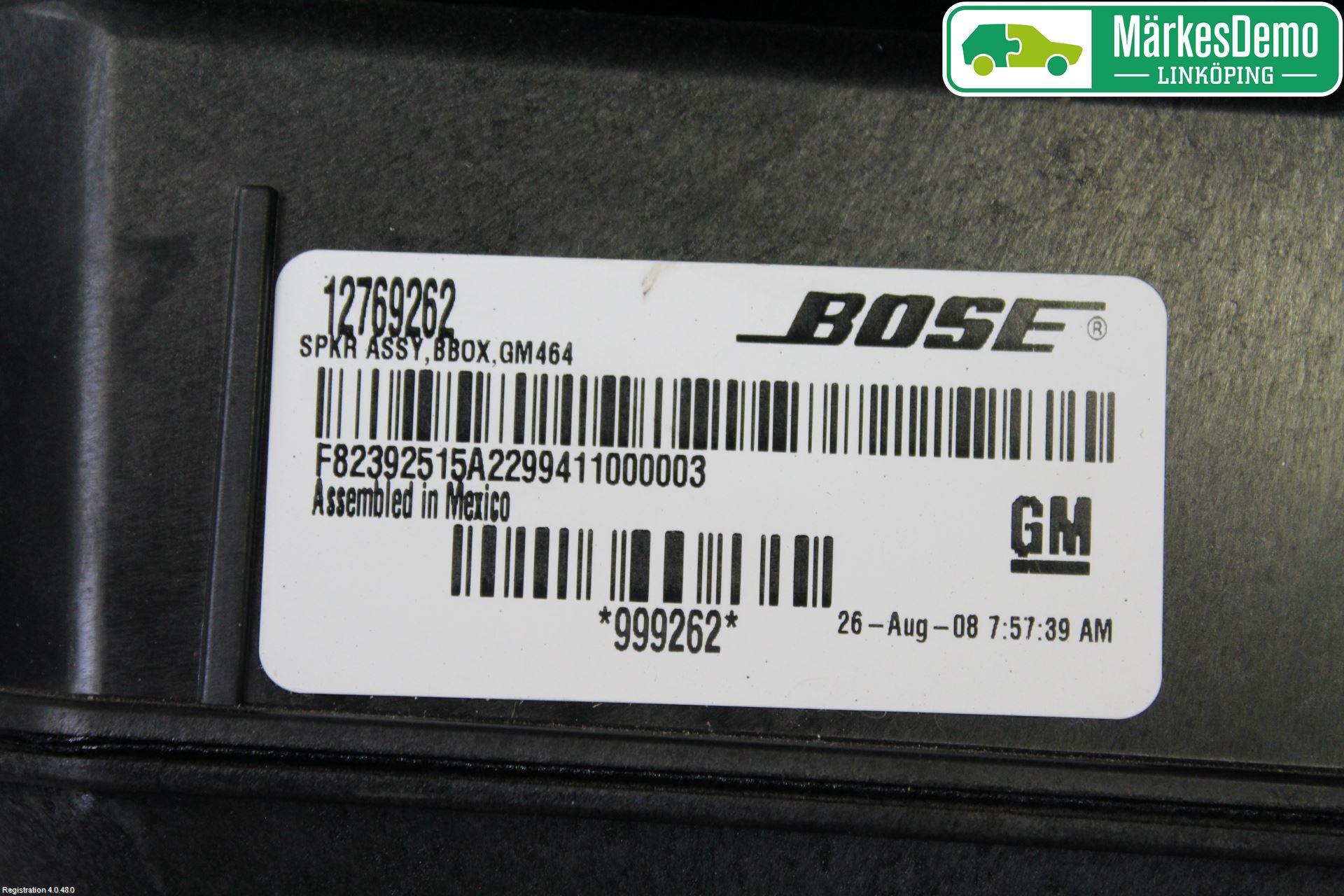 Saab 9-3 VER2/VER3 08-15 Innr Høyttaler