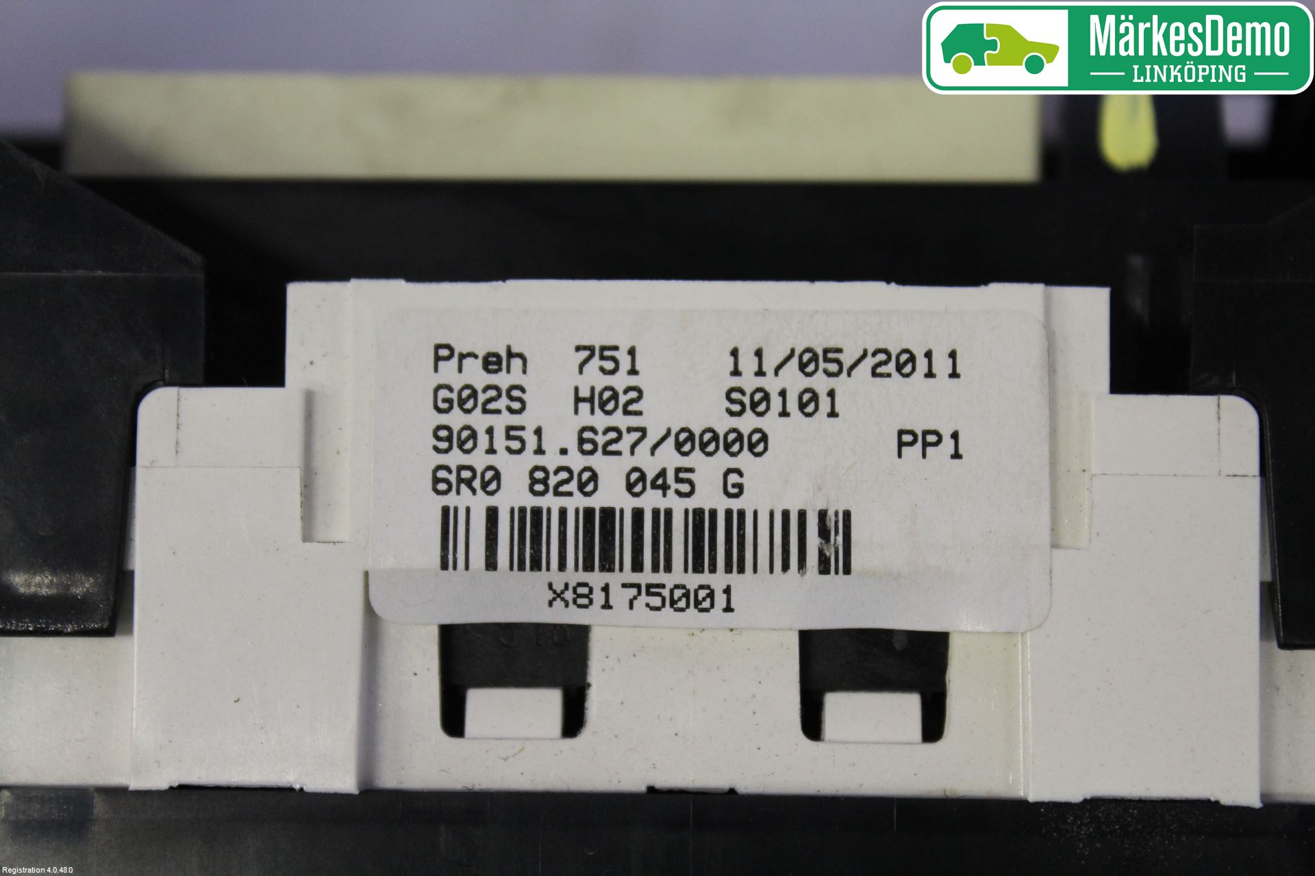 Volkswagen VW POLO 10-17 Varme Ac Betjening-Display