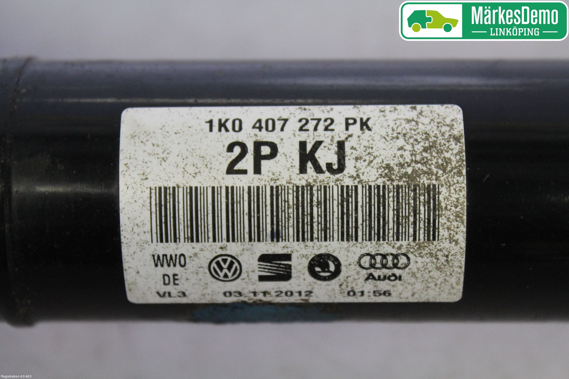 Volkswagen VW PASSAT 11-14 Drivaksel Foran Kompl Høyre