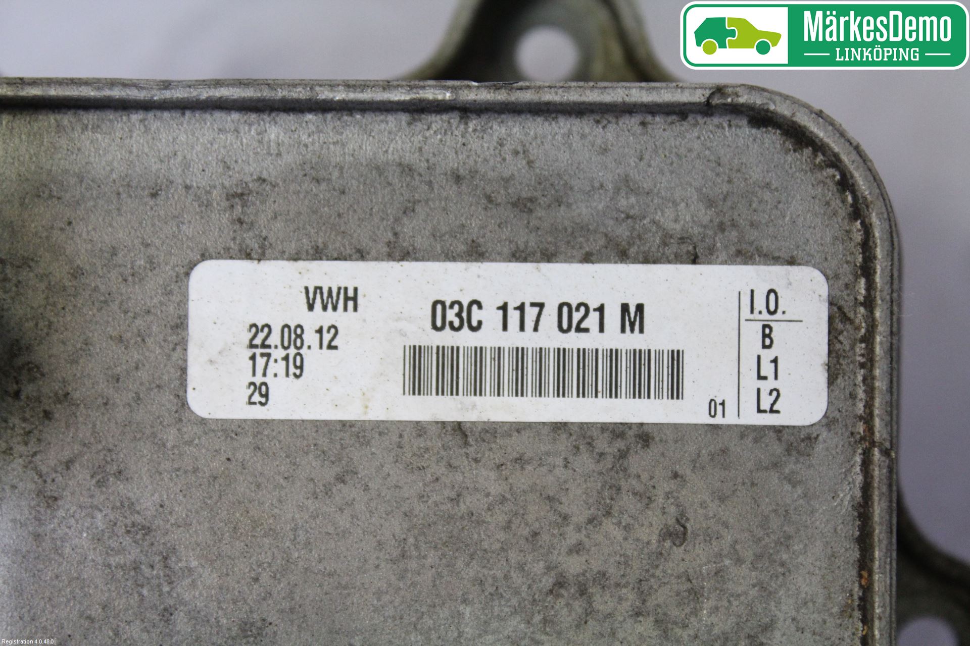 Volkswagen VW PASSAT 11-14 Radiator Oljekjøler Motor