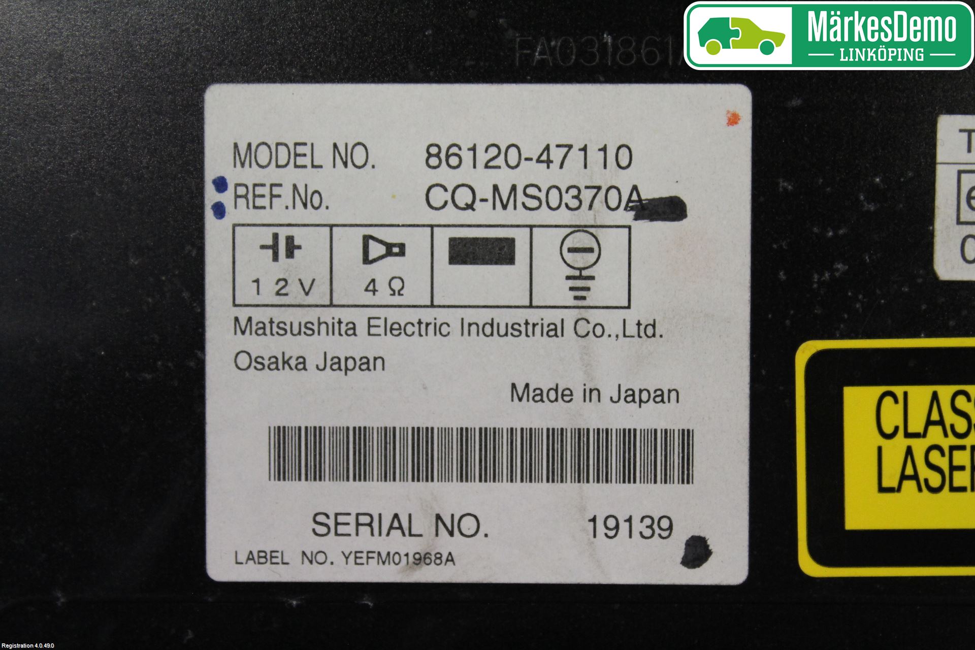 Toyota PRIUS NWH20 04-08 Stereo Radio Med Cd