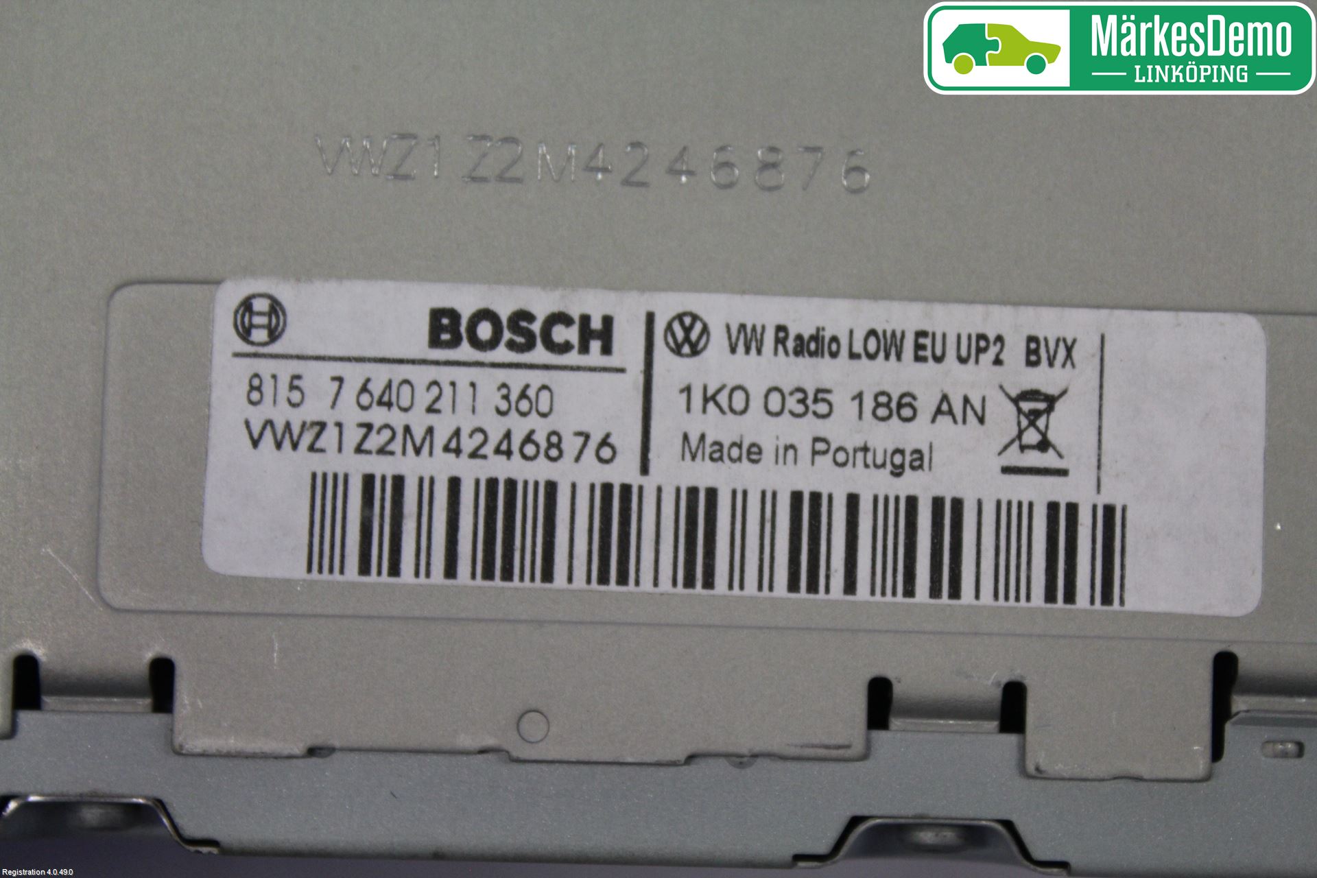 Volkswagen VW CADDY 11-15 Stereo Radio Med Cd