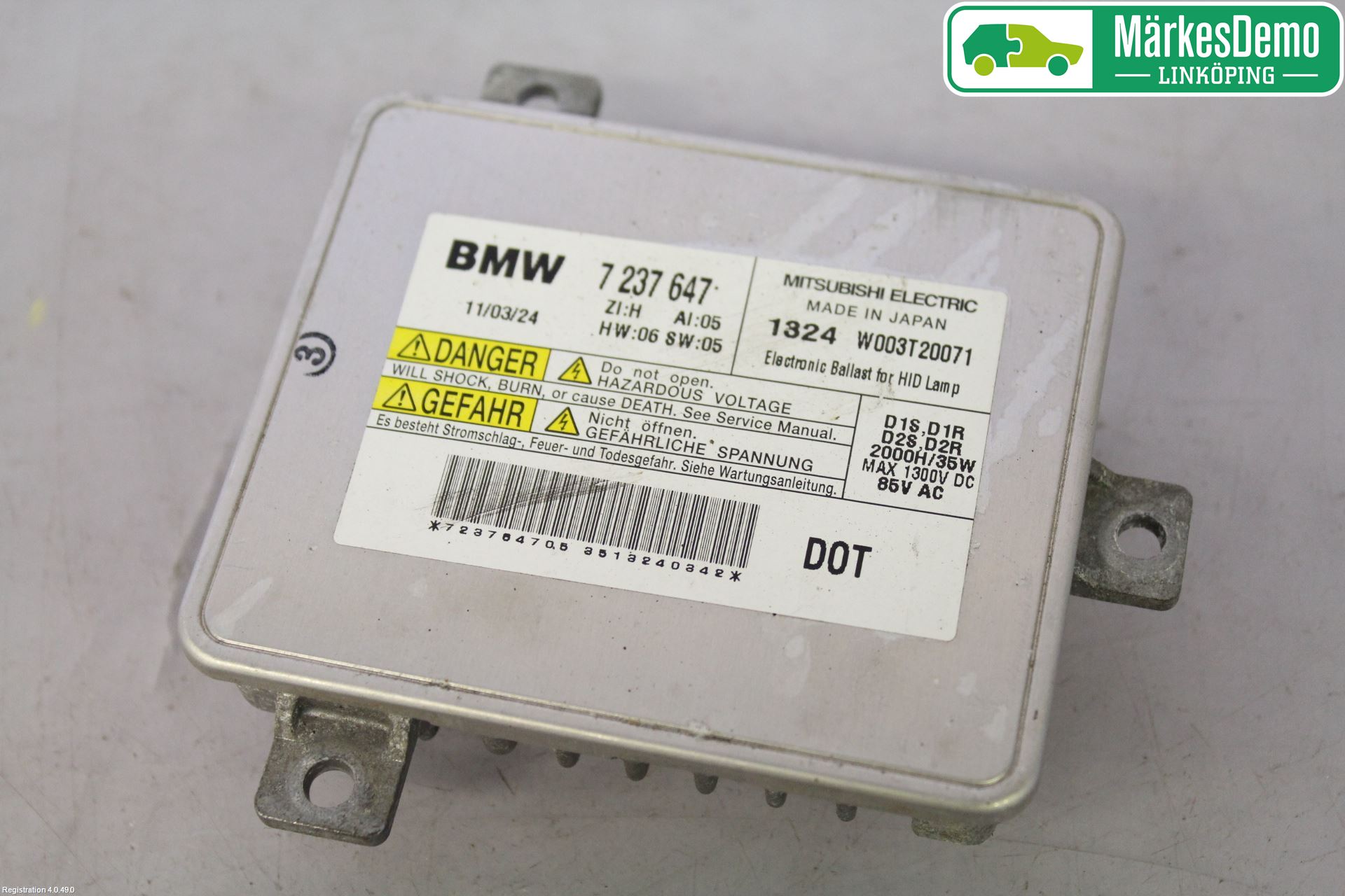 BMW 5 F10/F11/F18 09-17 Styreenhet Xenon