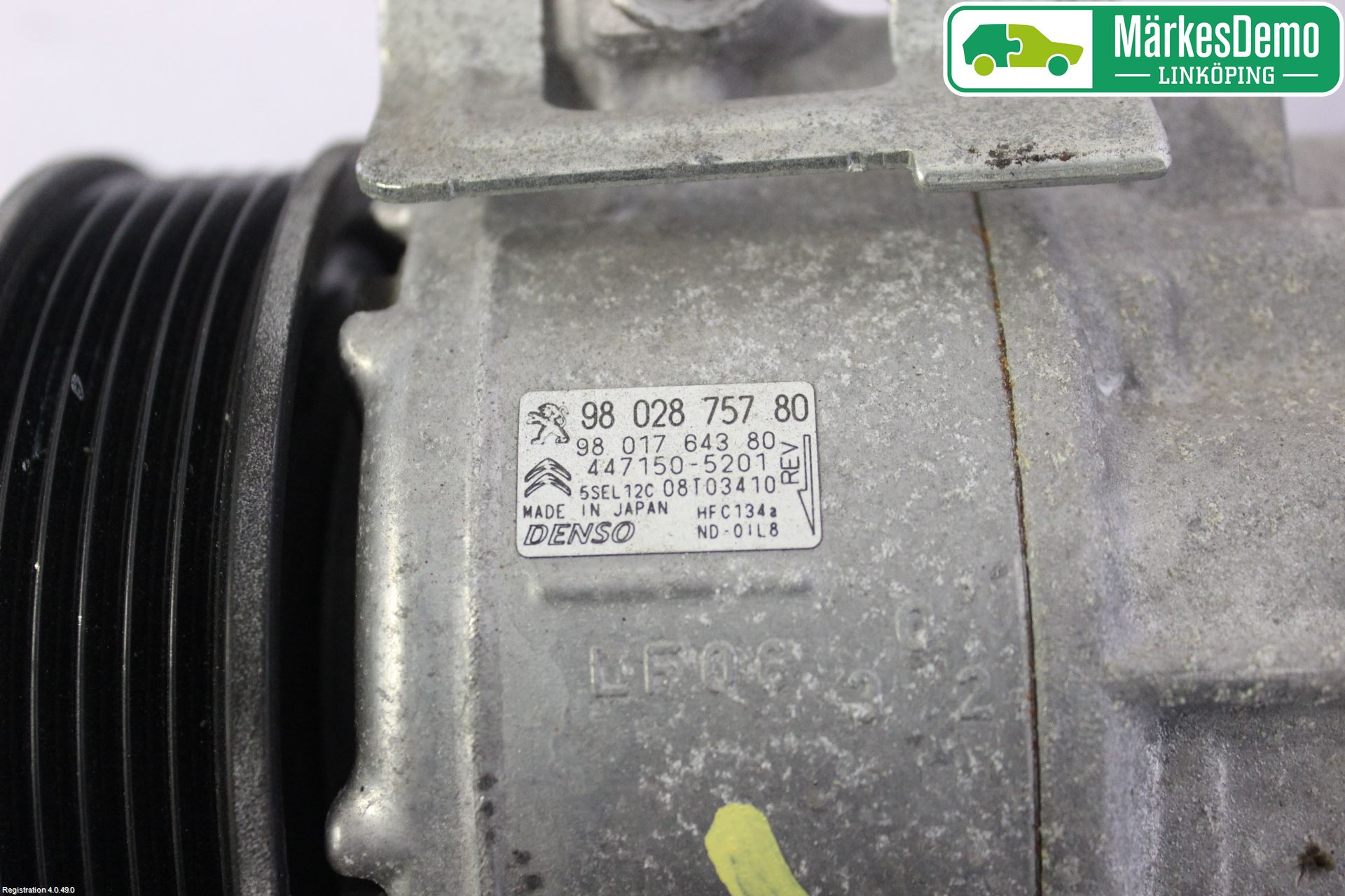 Citroen BERLINGO 08-18 Varme Ac Kompressor