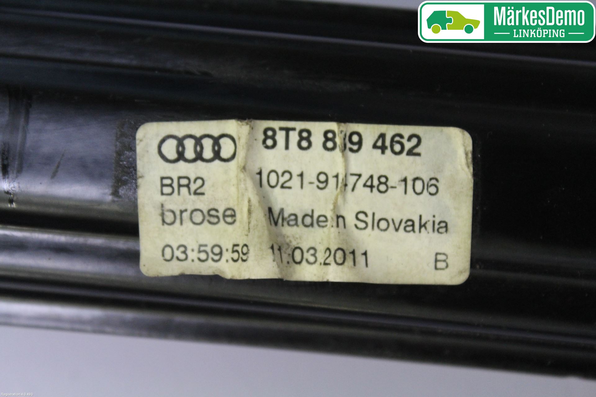 Audi A5 07-16 Vindusheis