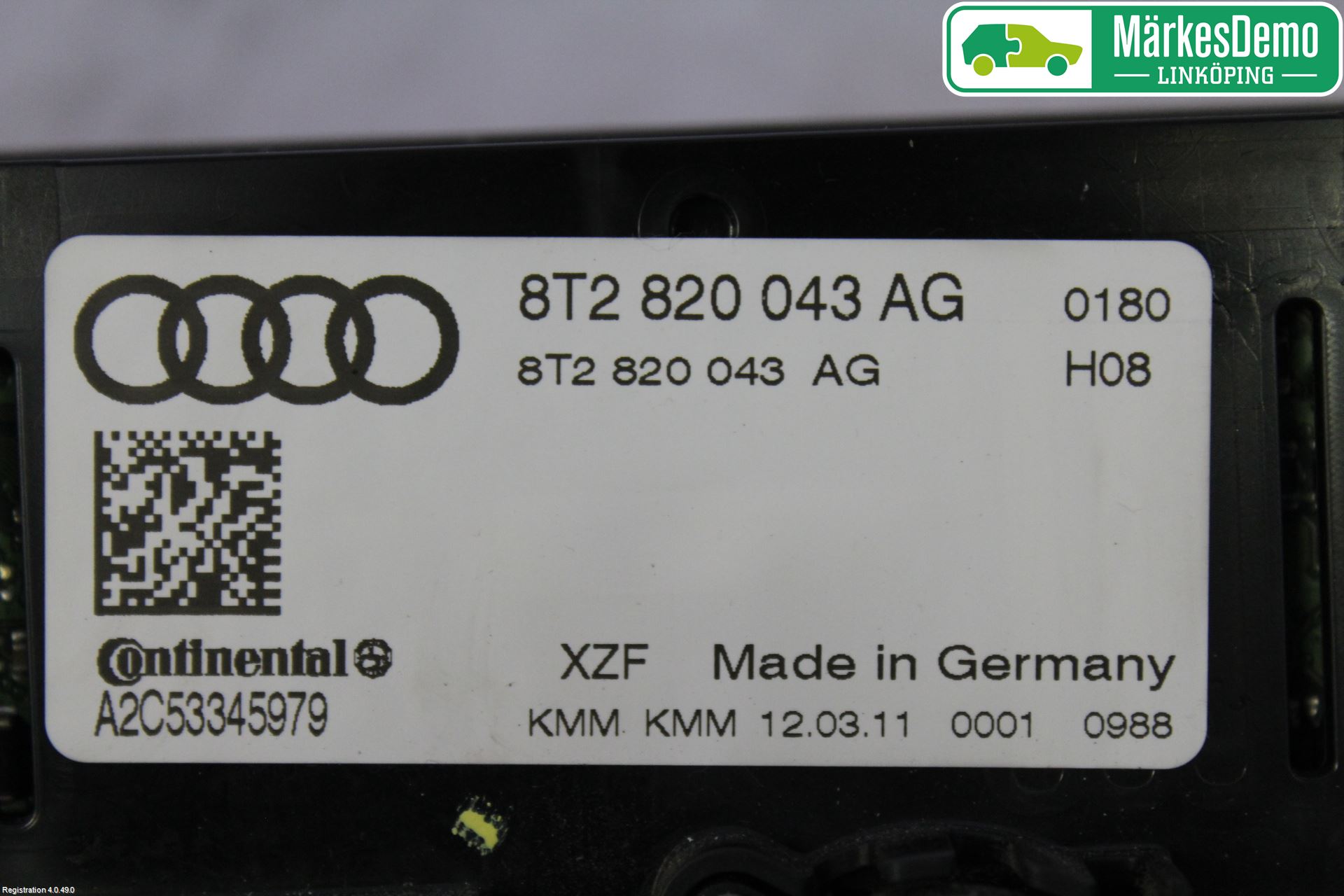 Audi A5 07-16 Varme Ac Betjening-Display
