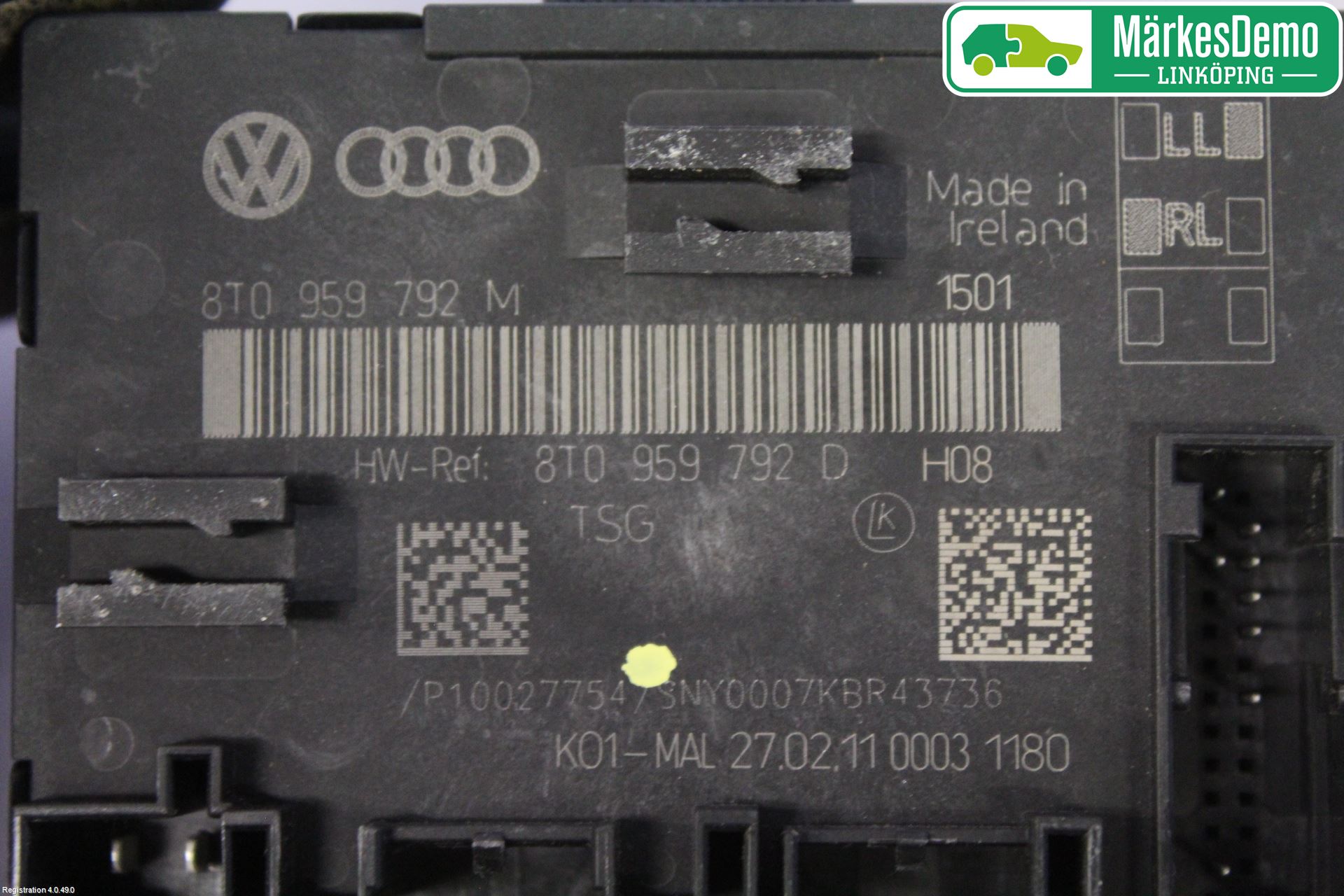 Audi A5 07-16 Styreenhet Dør