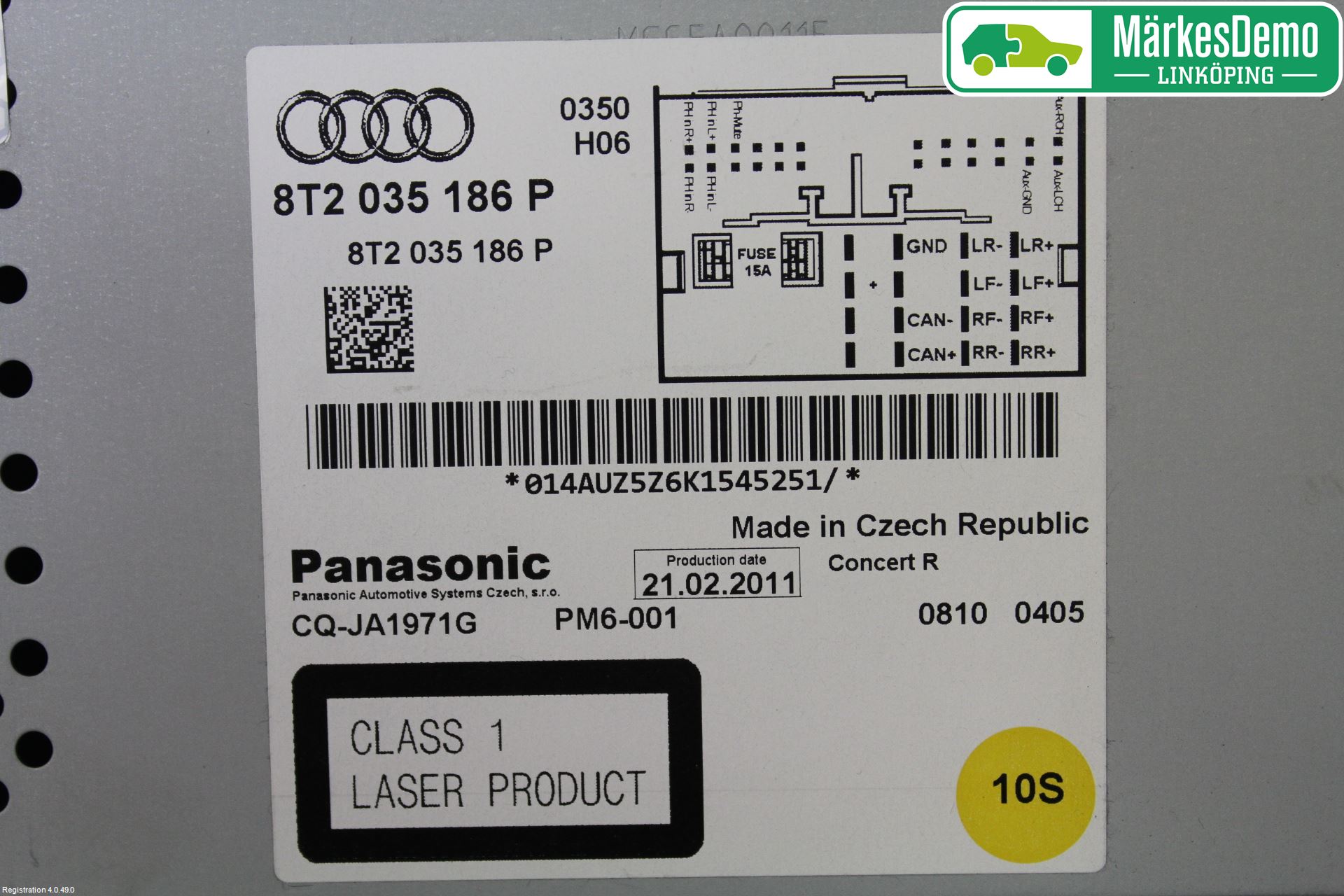 Audi A5 07-16 Stereo Radio Med Cd