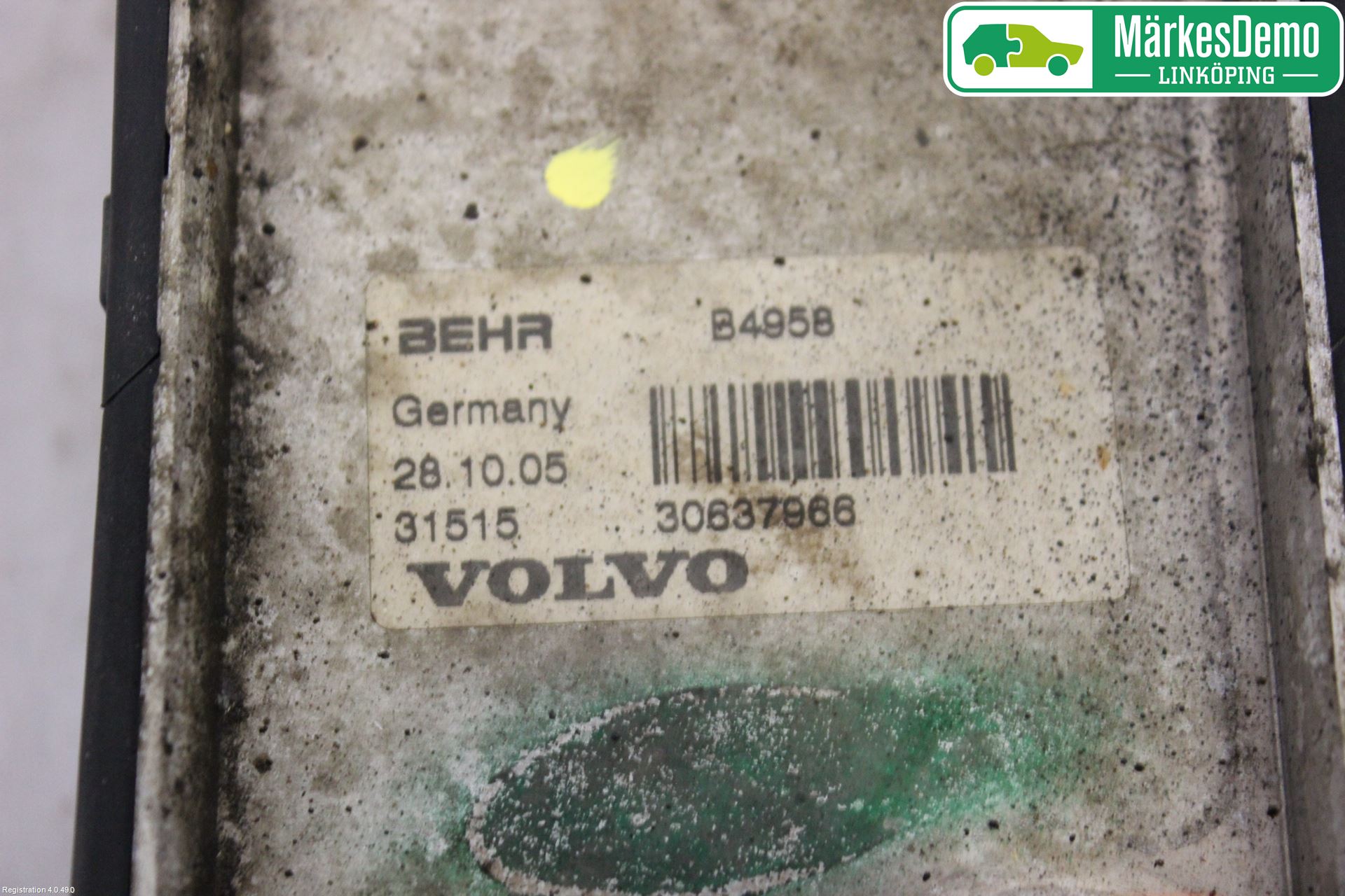 Volvo S40 04-07 Radiator Oljekjøler Motor