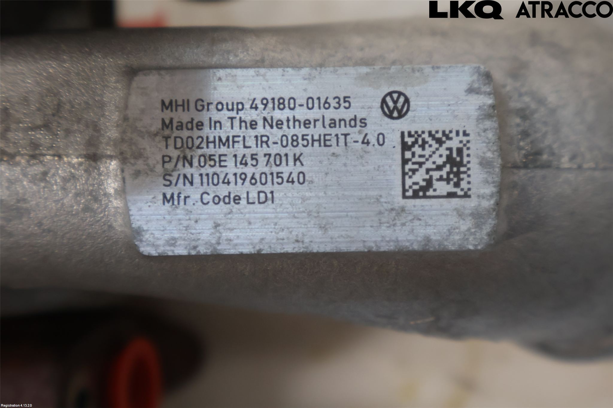 Volkswagen VW GOLF / E-GOLF VII 13-20 Turboaggregat